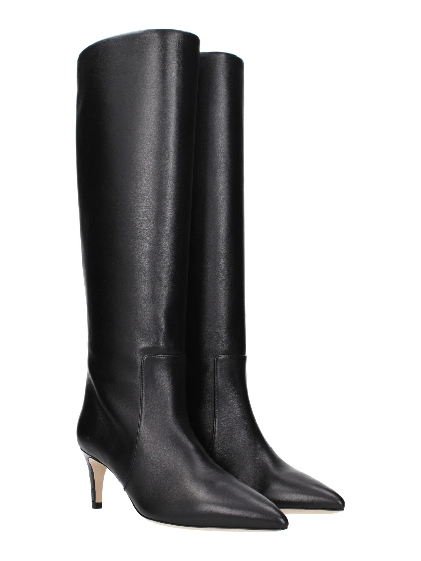 Black Leather Ankle Boots
