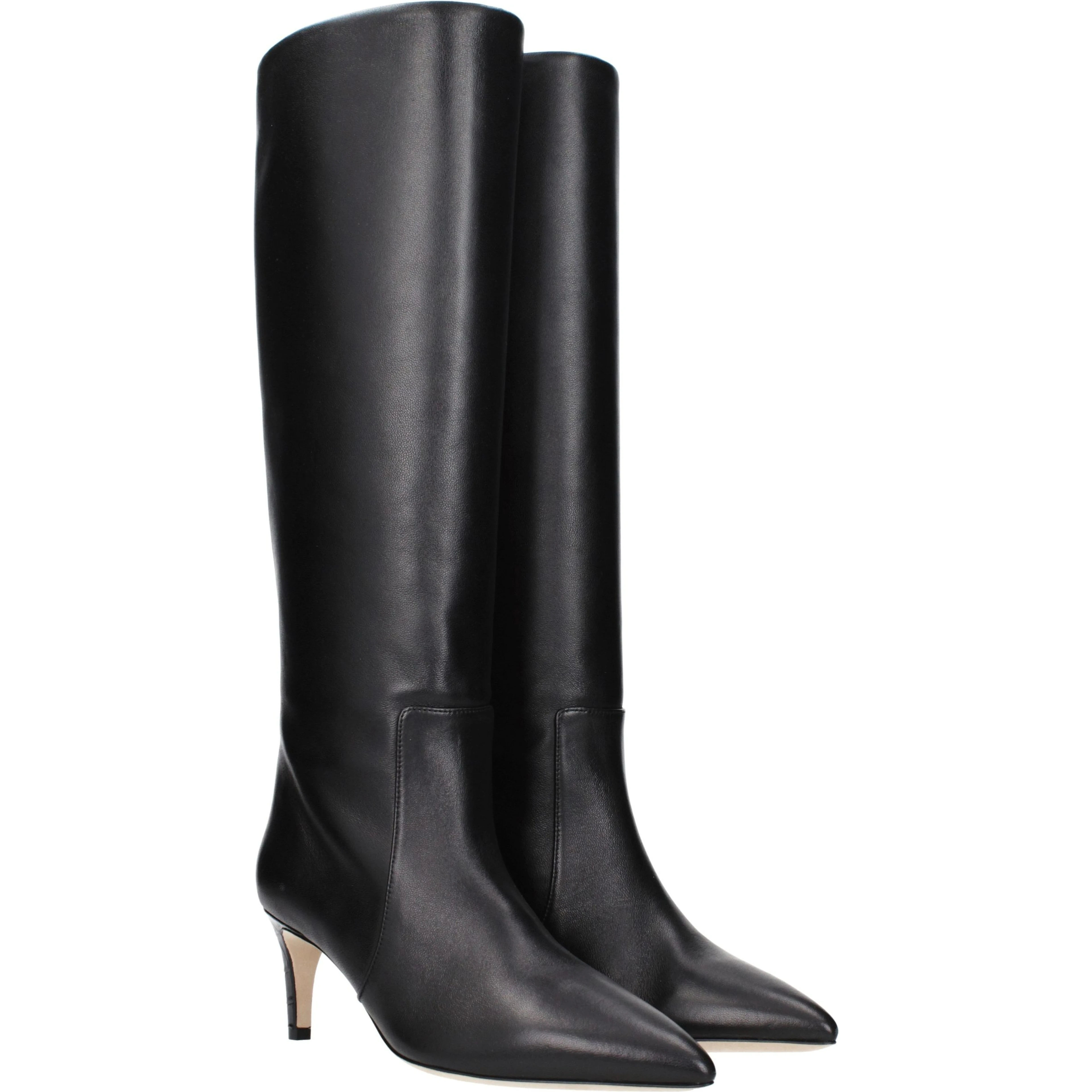 Black Leather Ankle Boots