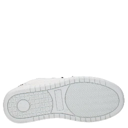 White Leather Low Top Sneakers