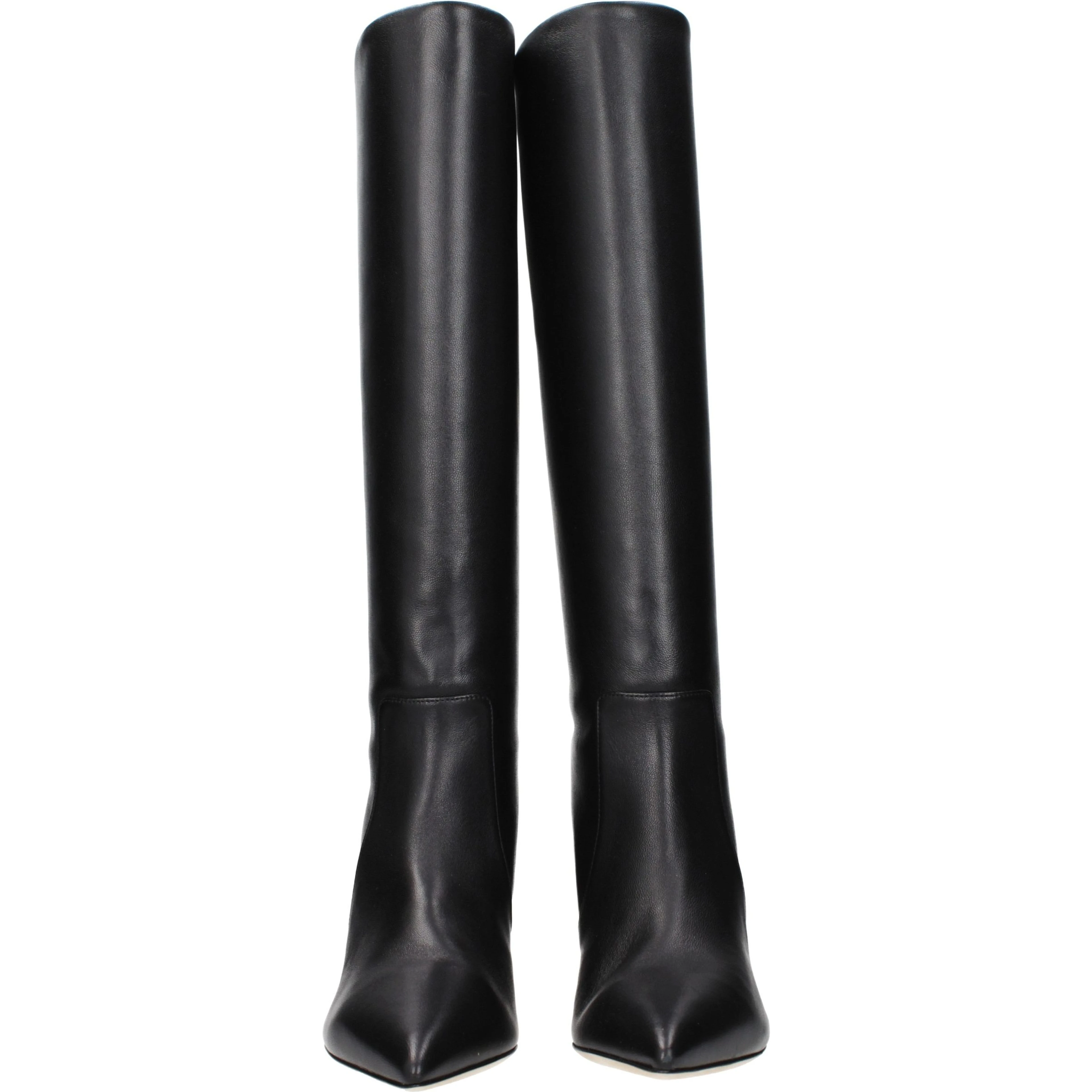 Black Leather Ankle Boots
