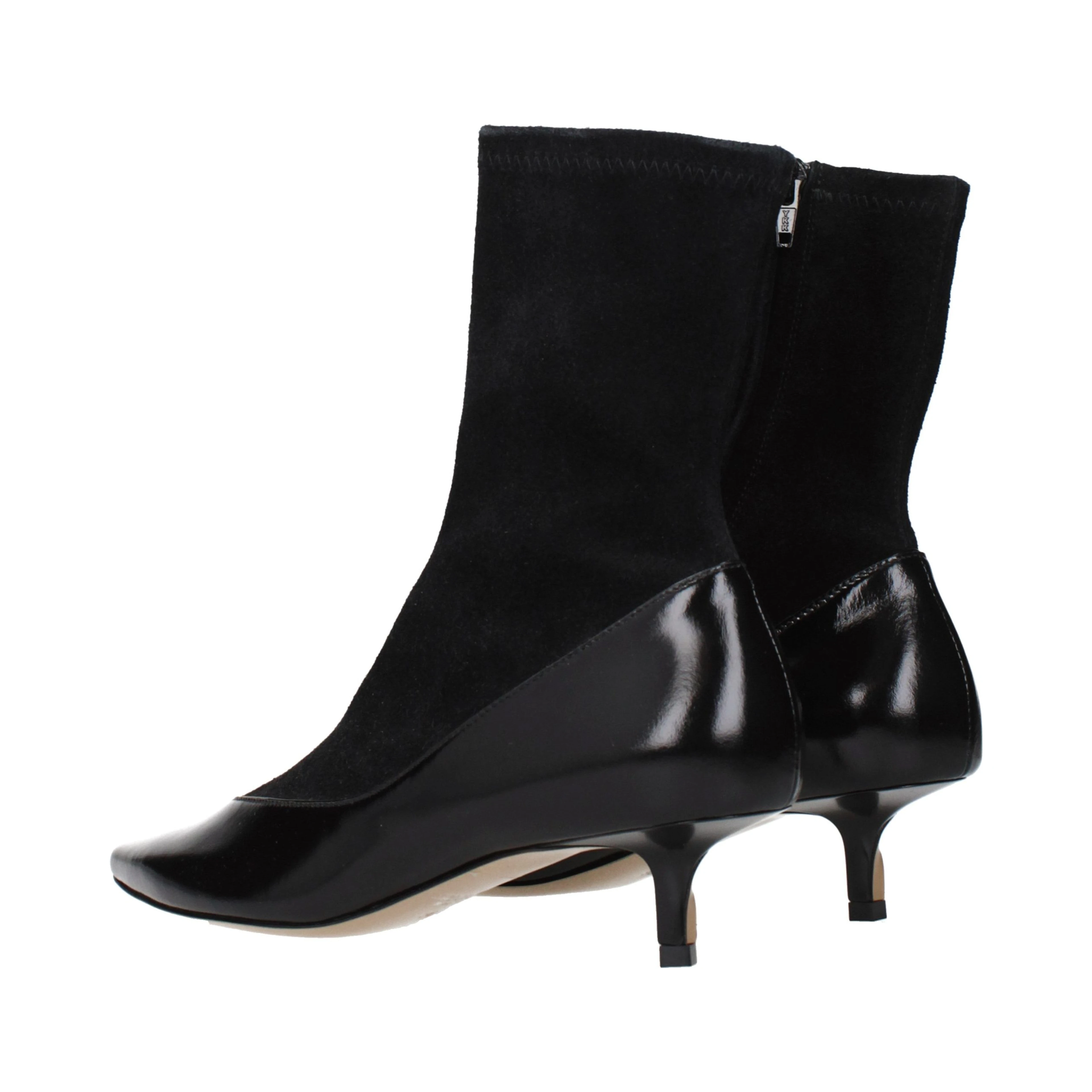 Black Leather Ankle Boots