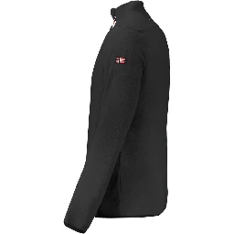 Black Polyester Men's Sweatshirt