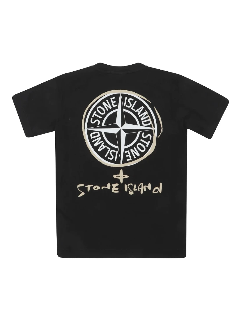 STONE ISLAND KIDS T-shirts and Polos Black