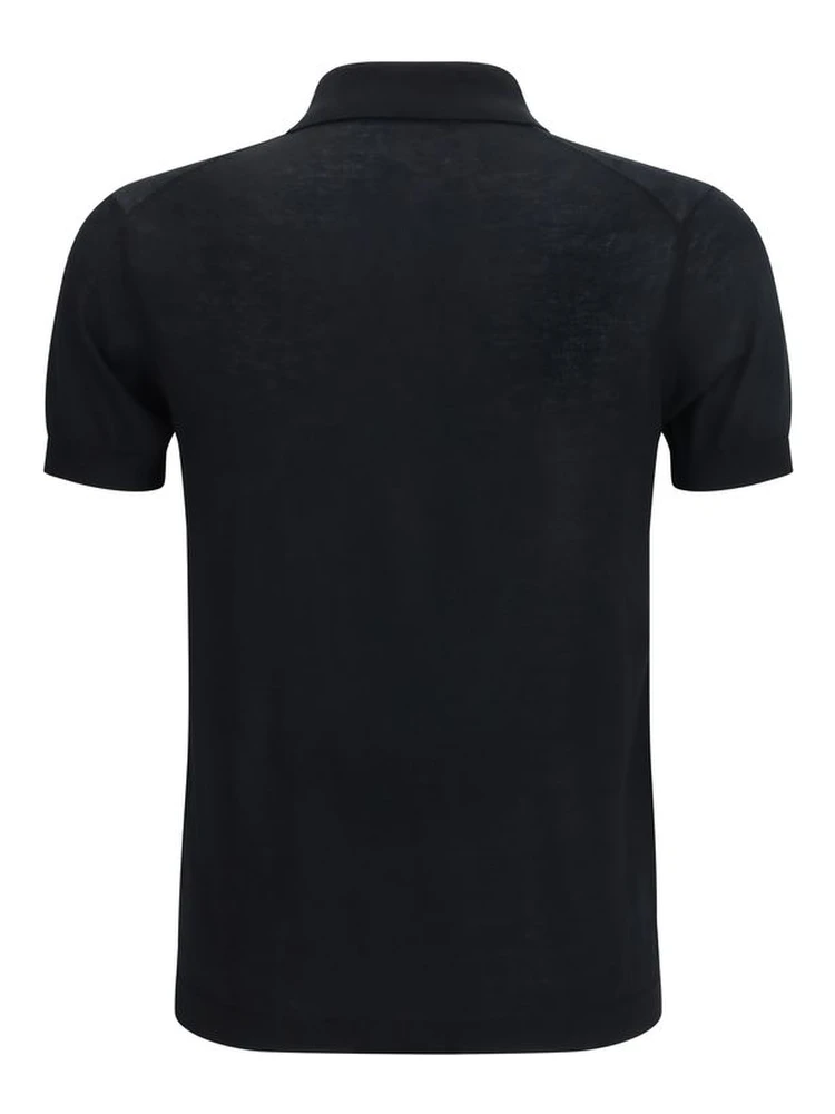 Black Cotton Polo Shirt alternative