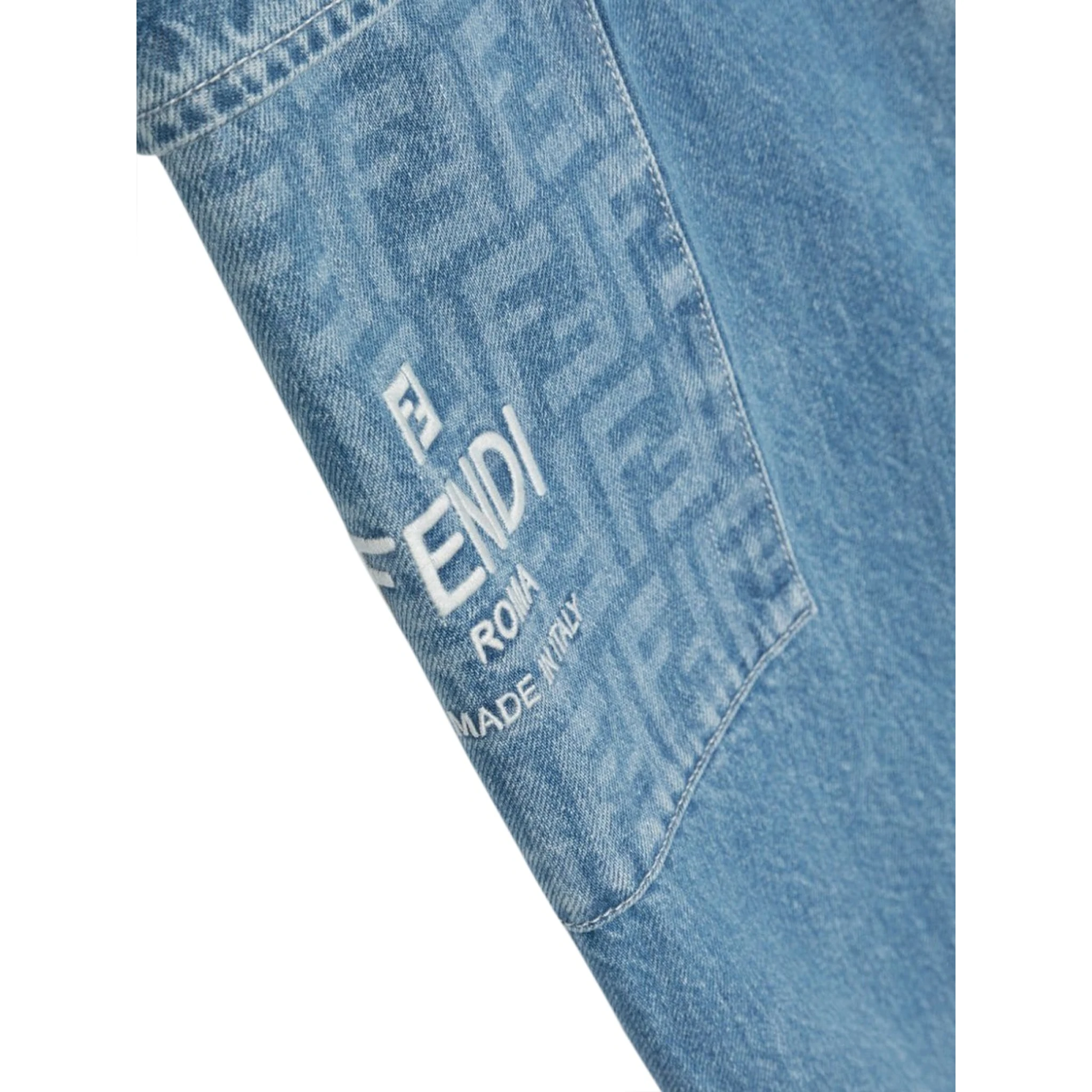 washed denim pants