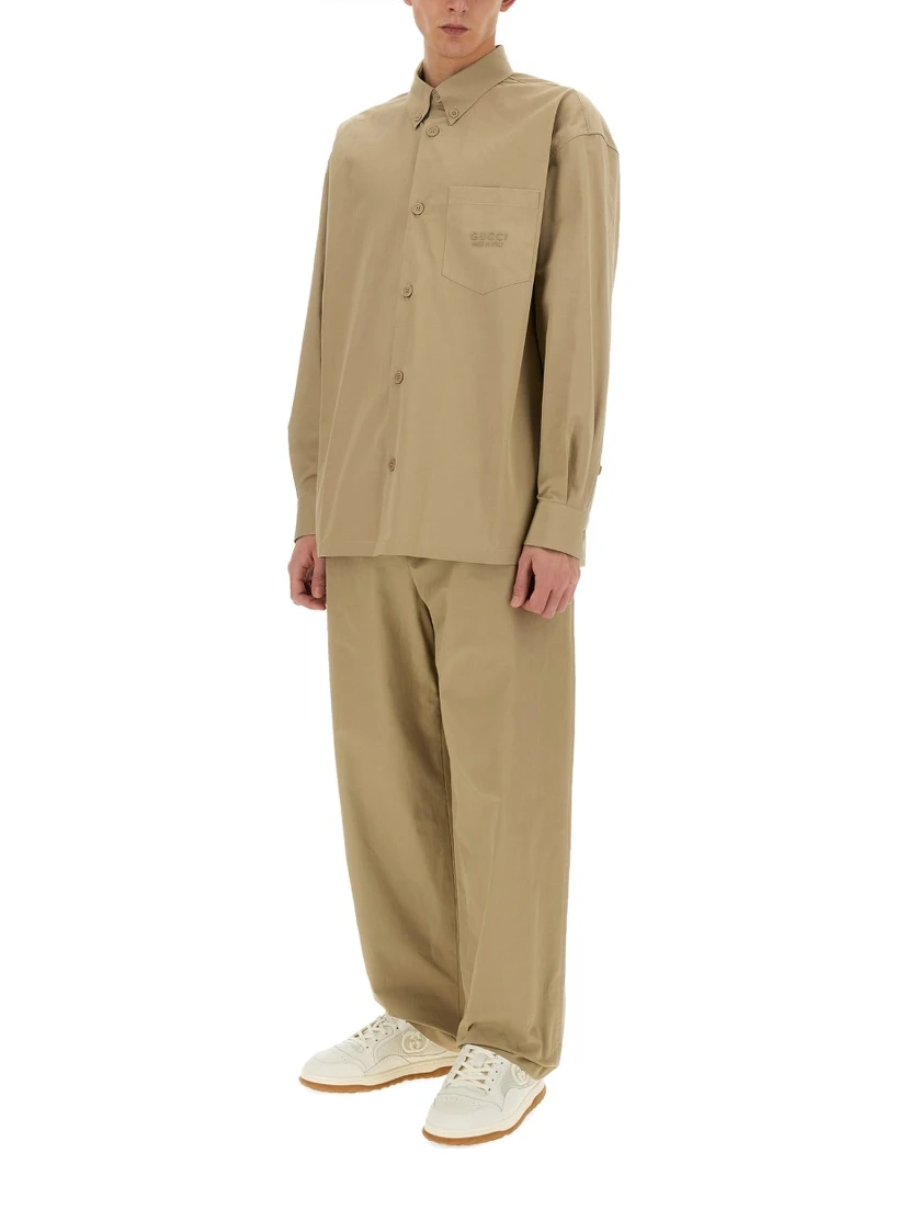 HEAVY COTTON POPLIN PANTS