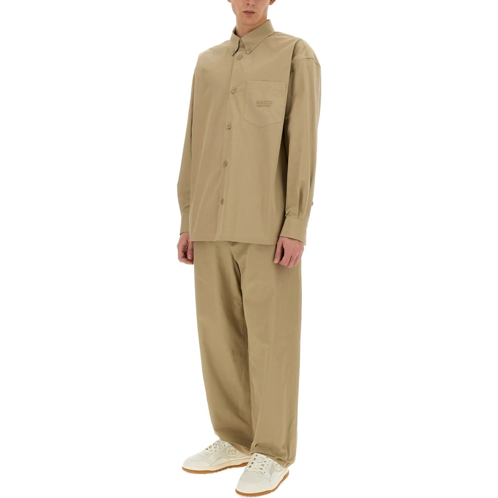 HEAVY COTTON POPLIN PANTS
