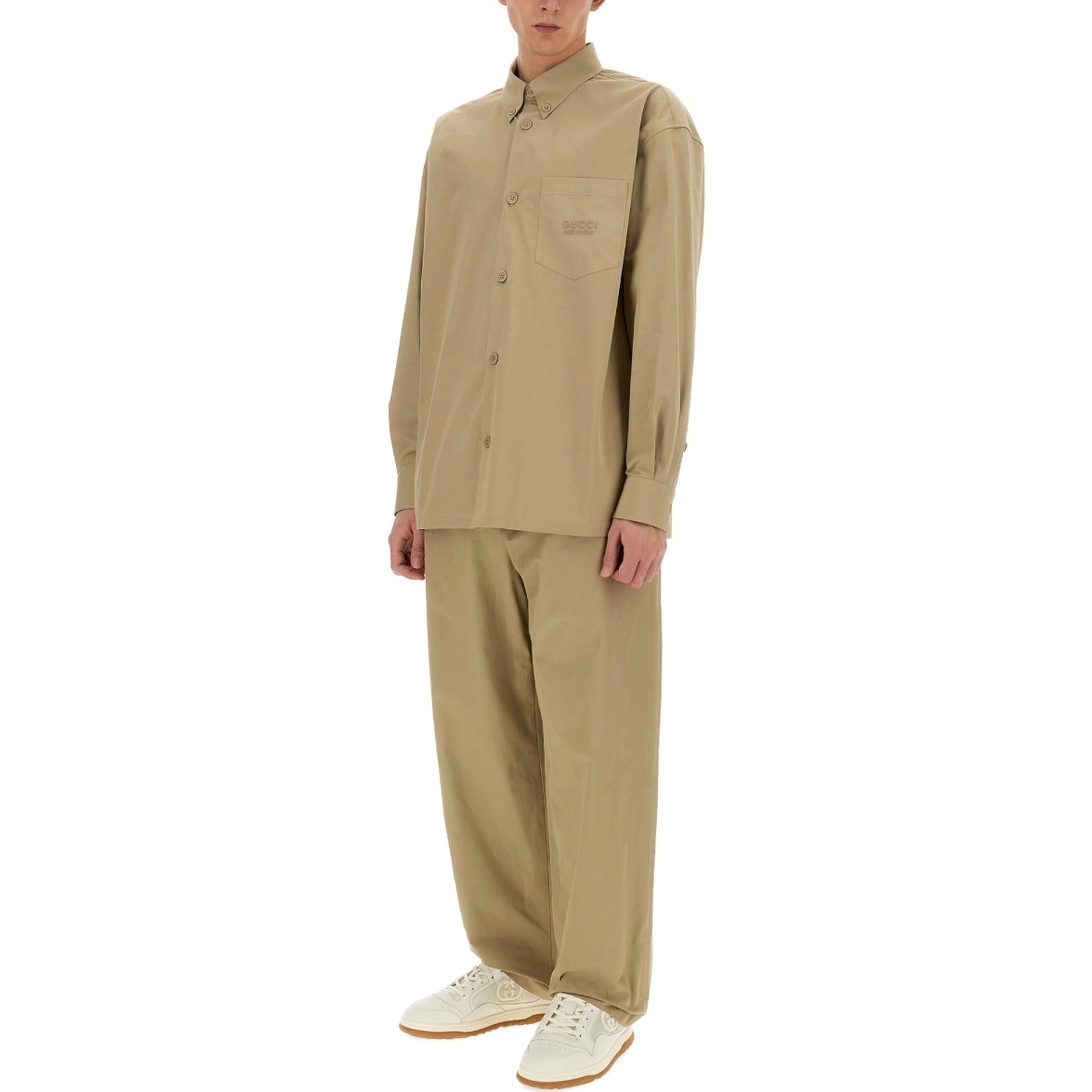 HEAVY COTTON POPLIN PANTS