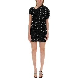ASYMMETRICAL GATHERED DRESS