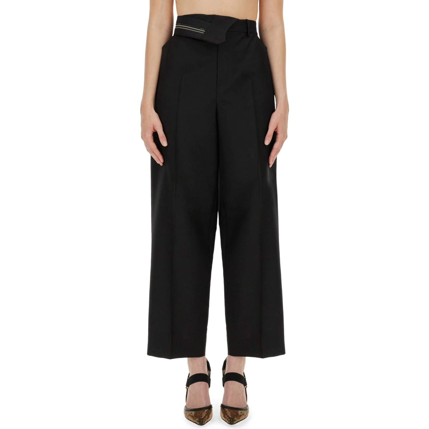 PANTS WITH ASYMMETRICAL WAIST