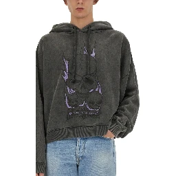 SKULL PRINT SWEATSHIRT