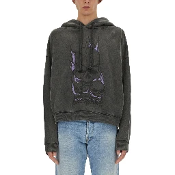 SKULL PRINT SWEATSHIRT