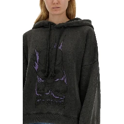 SKULL PRINT SWEATSHIRT