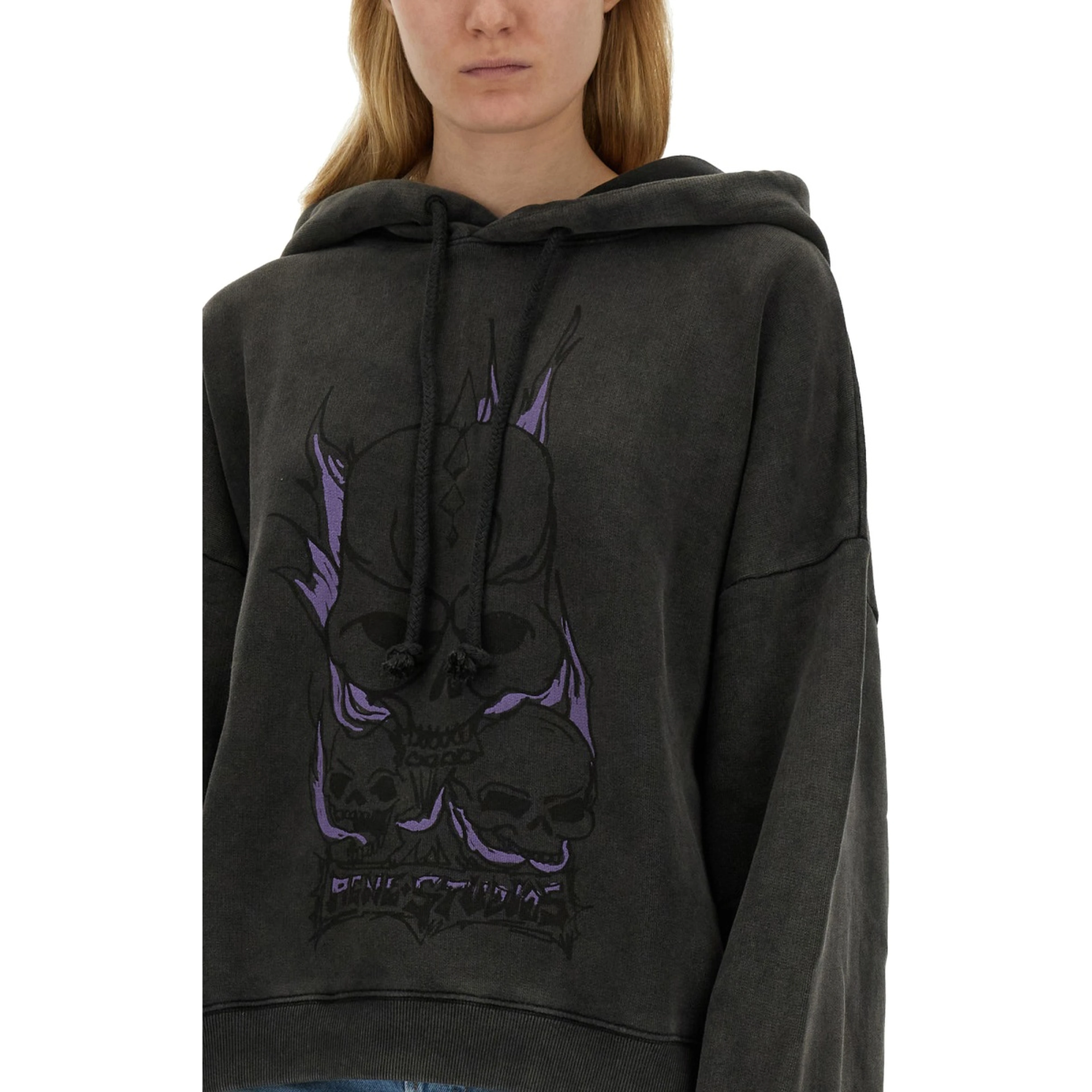 SKULL PRINT SWEATSHIRT