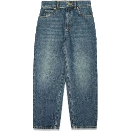 ju pants eco washed denim/ dark blue/mix