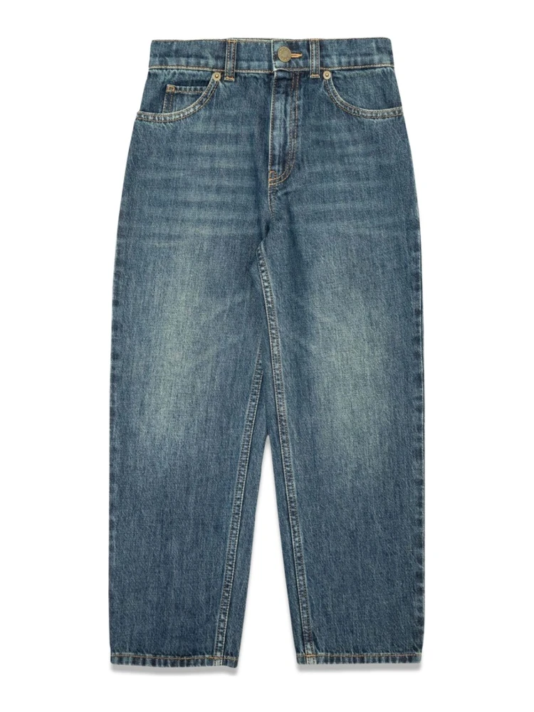 ju pants eco washed denim/ dark blue/mix