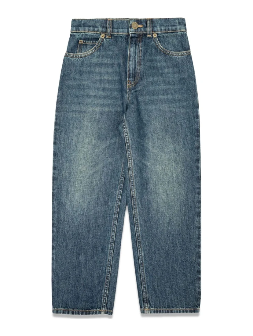 ju pants eco washed denim/ dark blue/mix