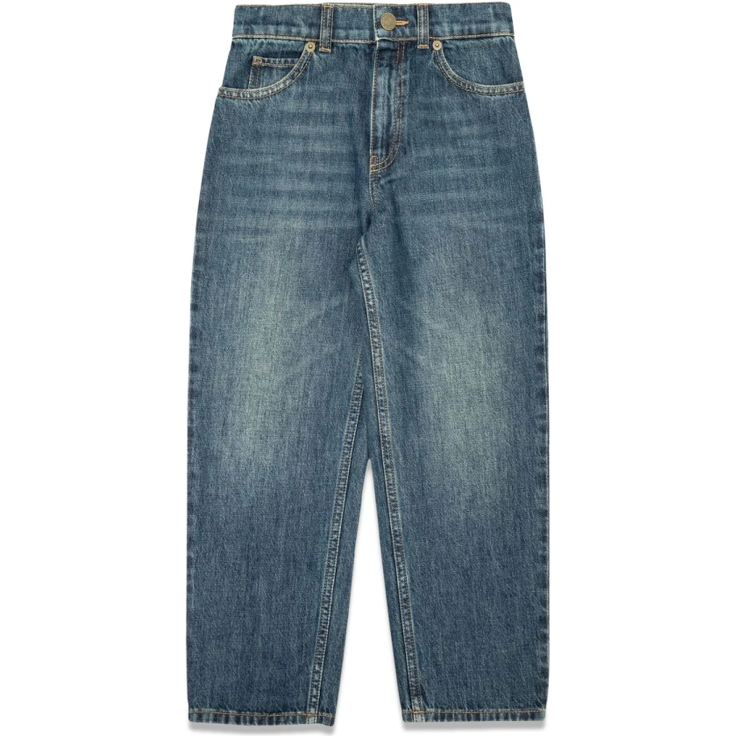 ju pants eco washed denim/ dark blue/mix