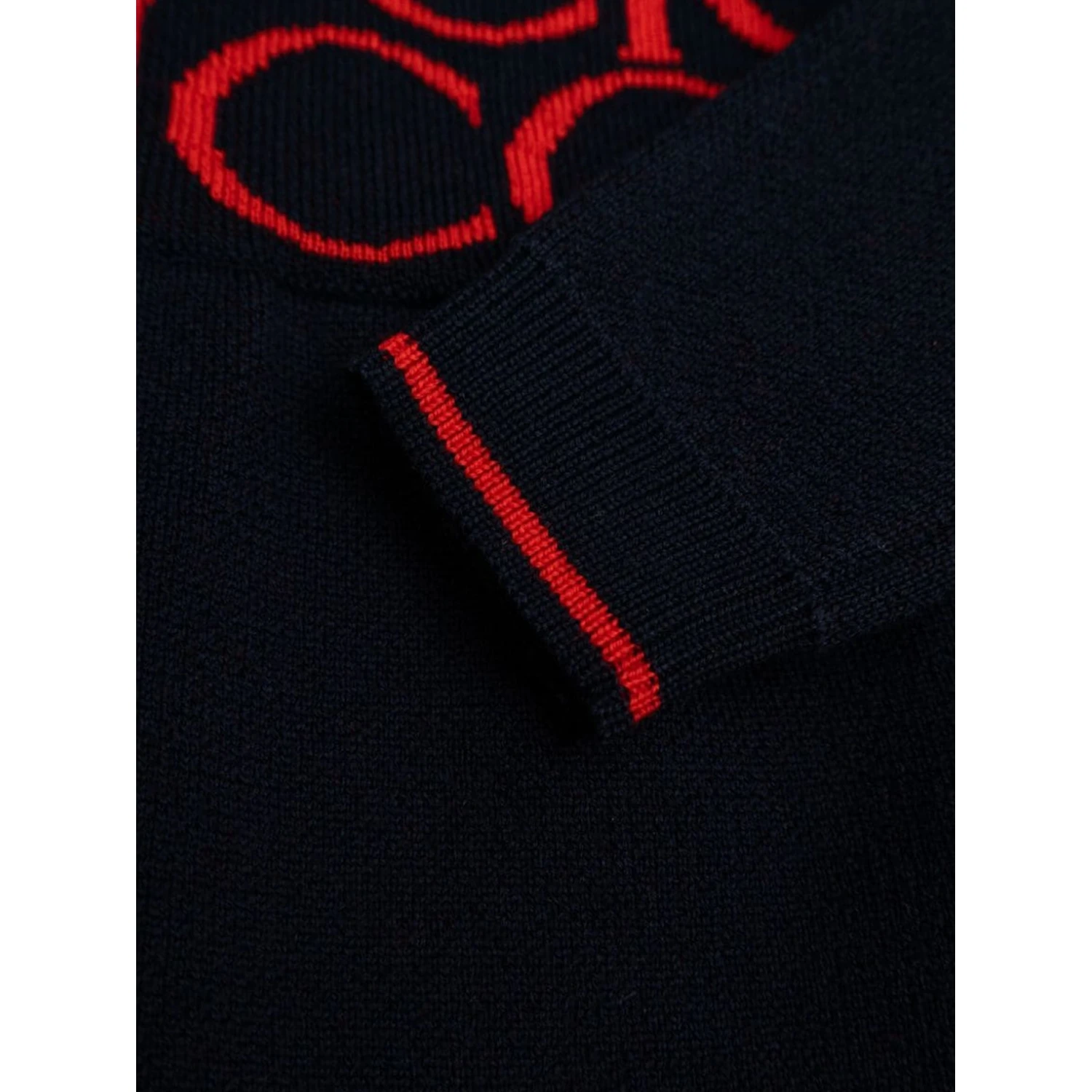 b l/s dress wo gucci jacquard/ ultramarine/red