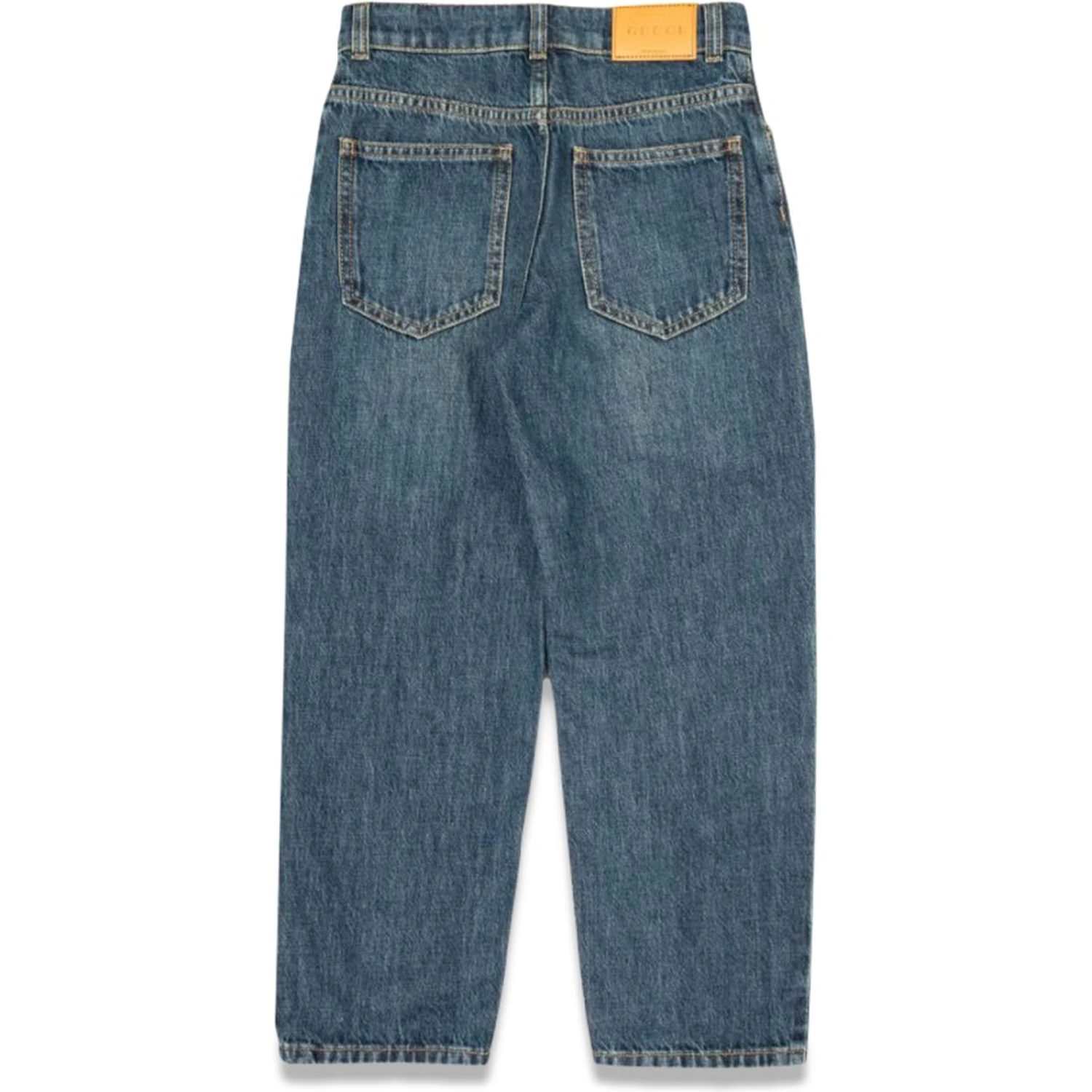 ju pants eco washed denim/ dark blue/mix