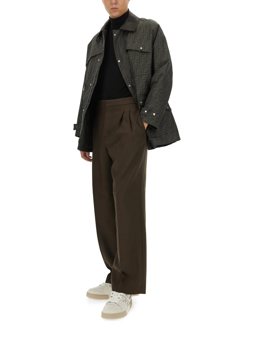 BLOUSON IN JACQUARD "FF"