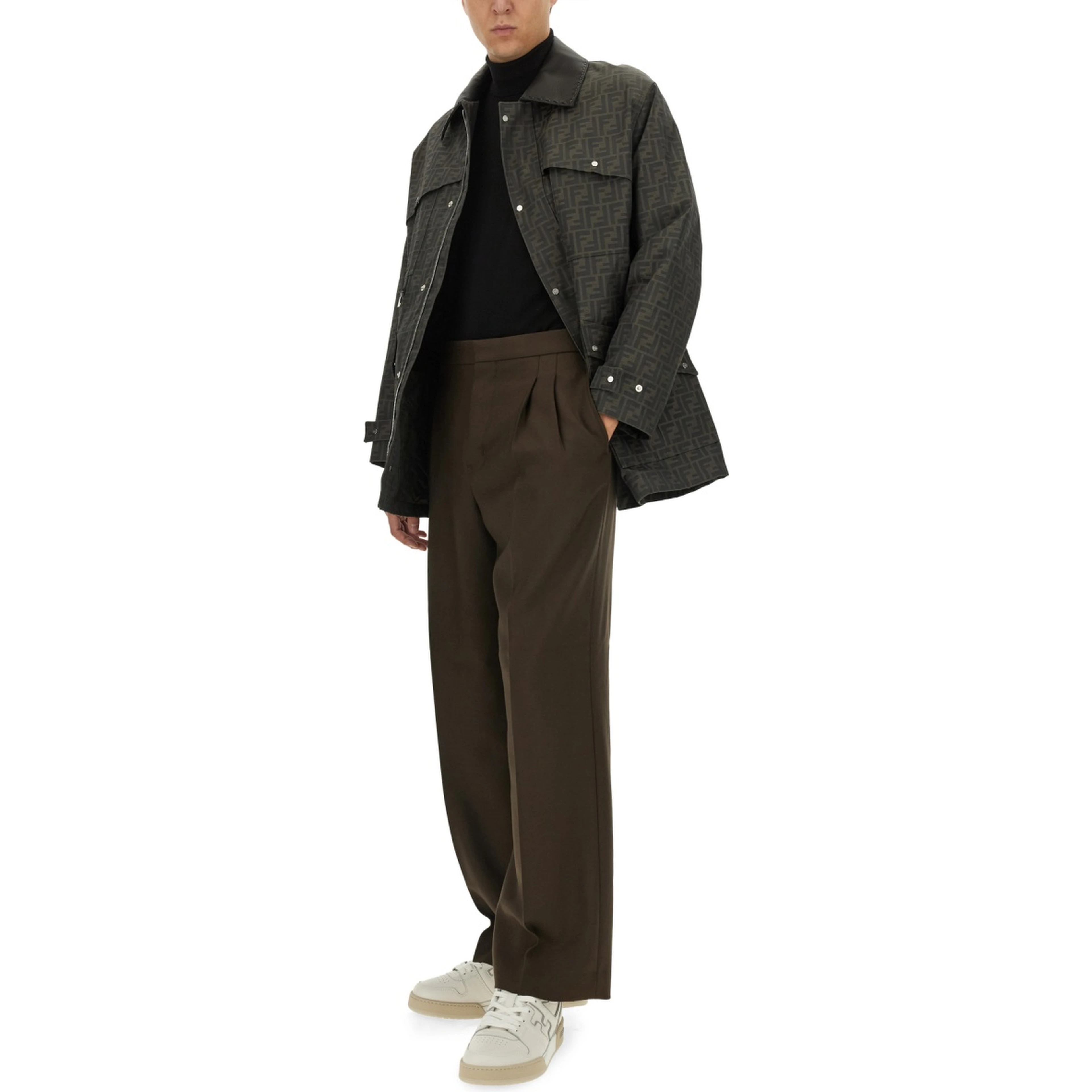 BLOUSON IN JACQUARD "FF"