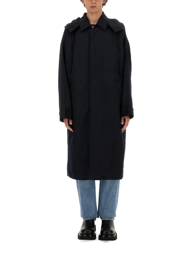 HOODED TRENCH COAT
