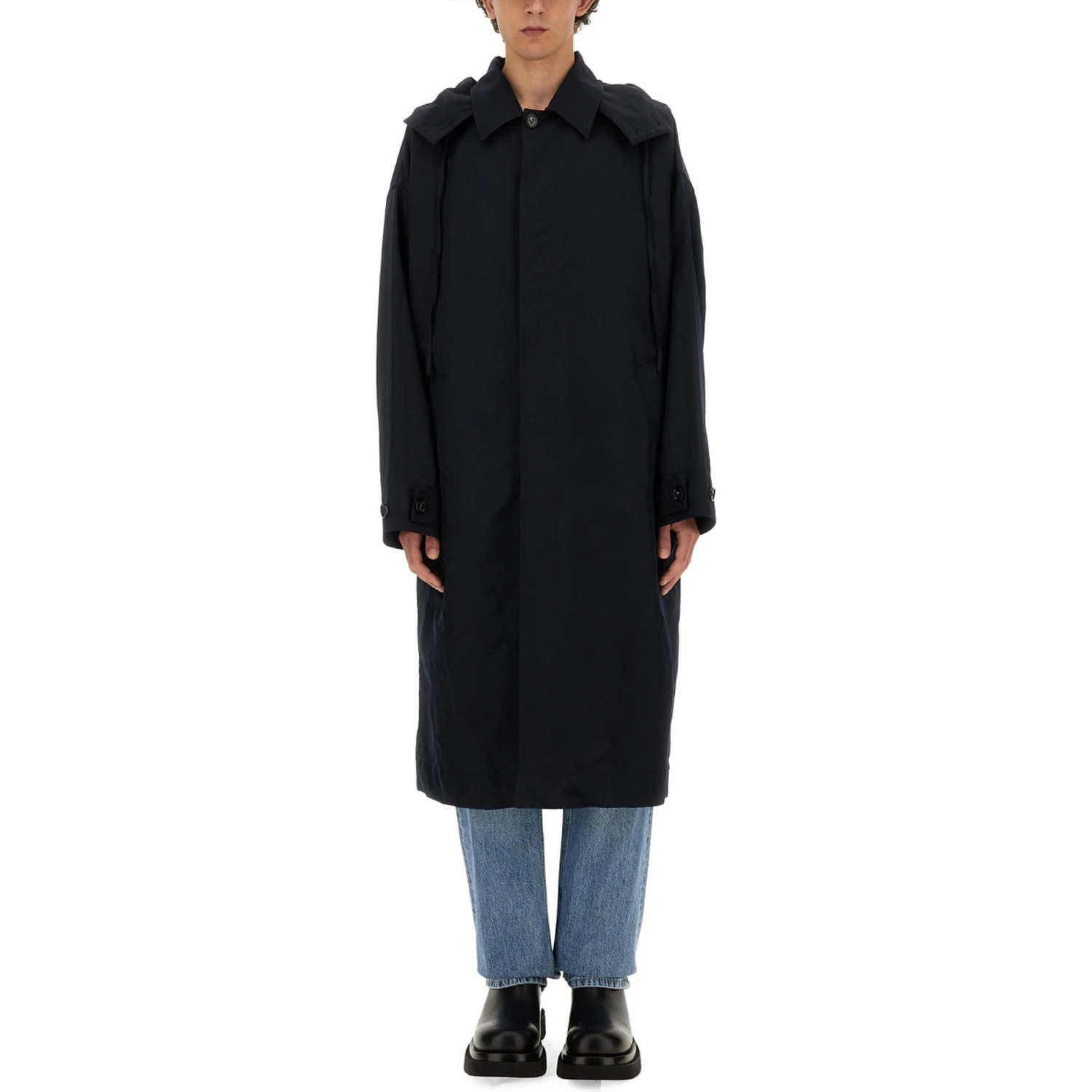 HOODED TRENCH COAT
