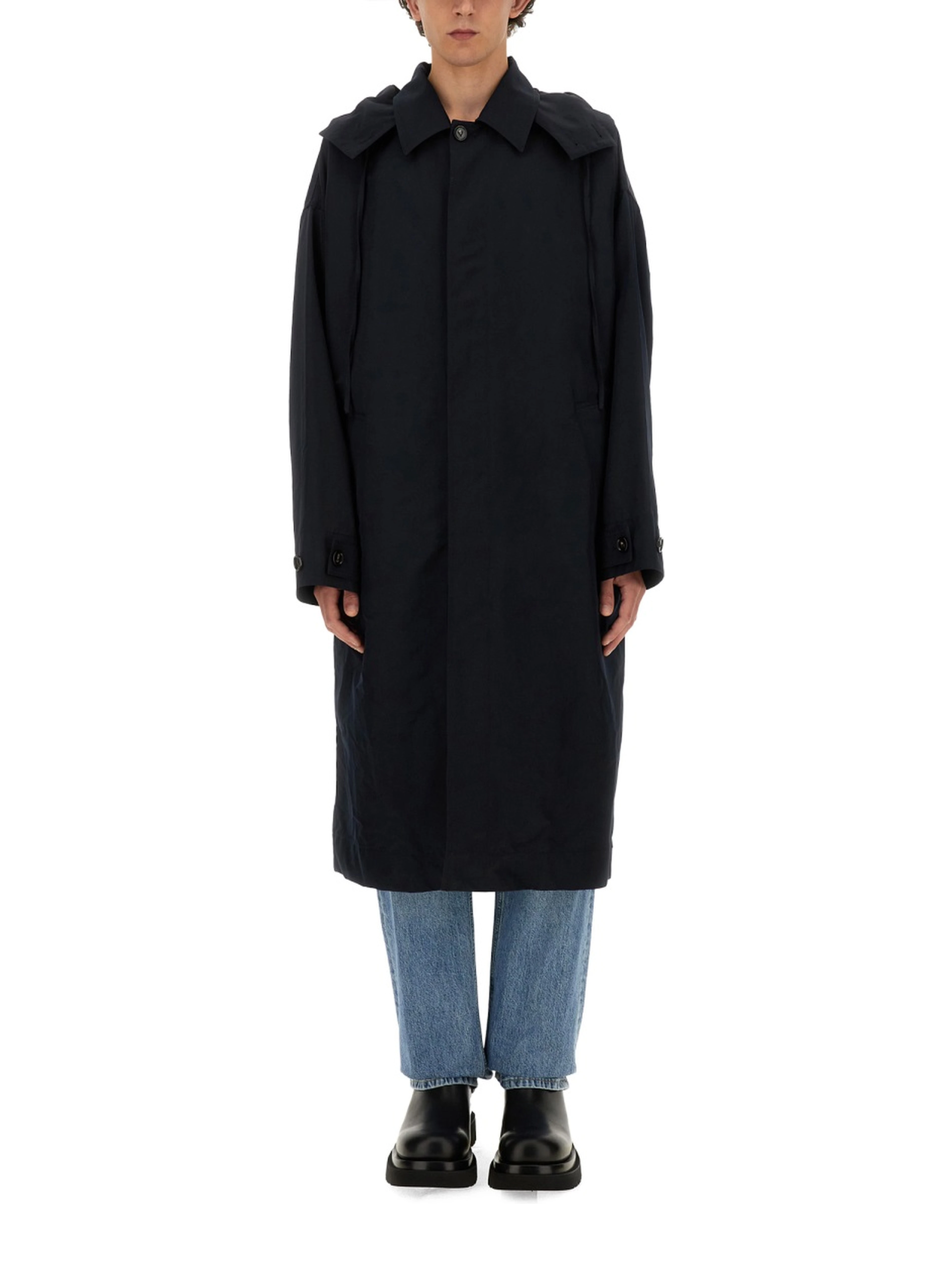 HOODED TRENCH COAT