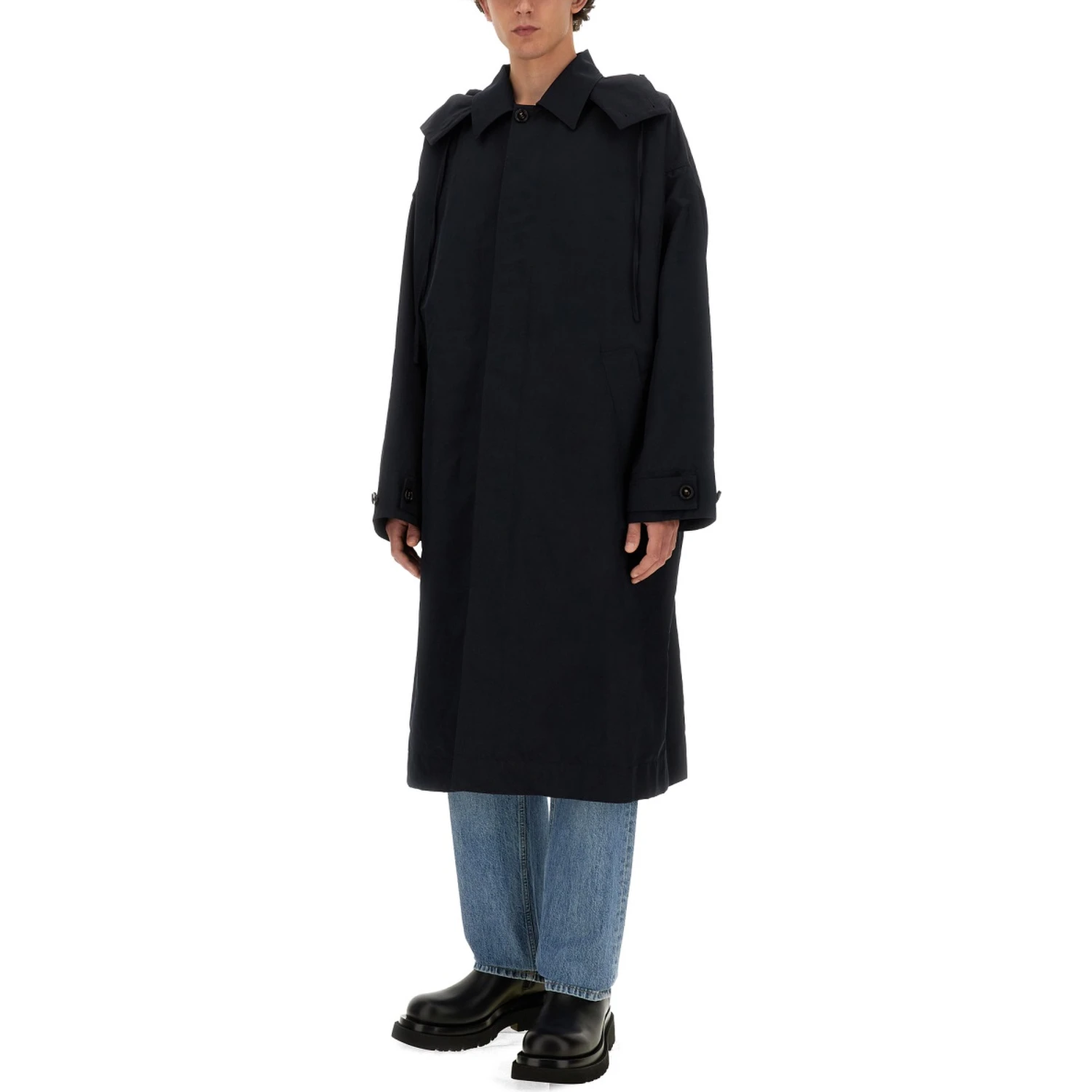 HOODED TRENCH COAT