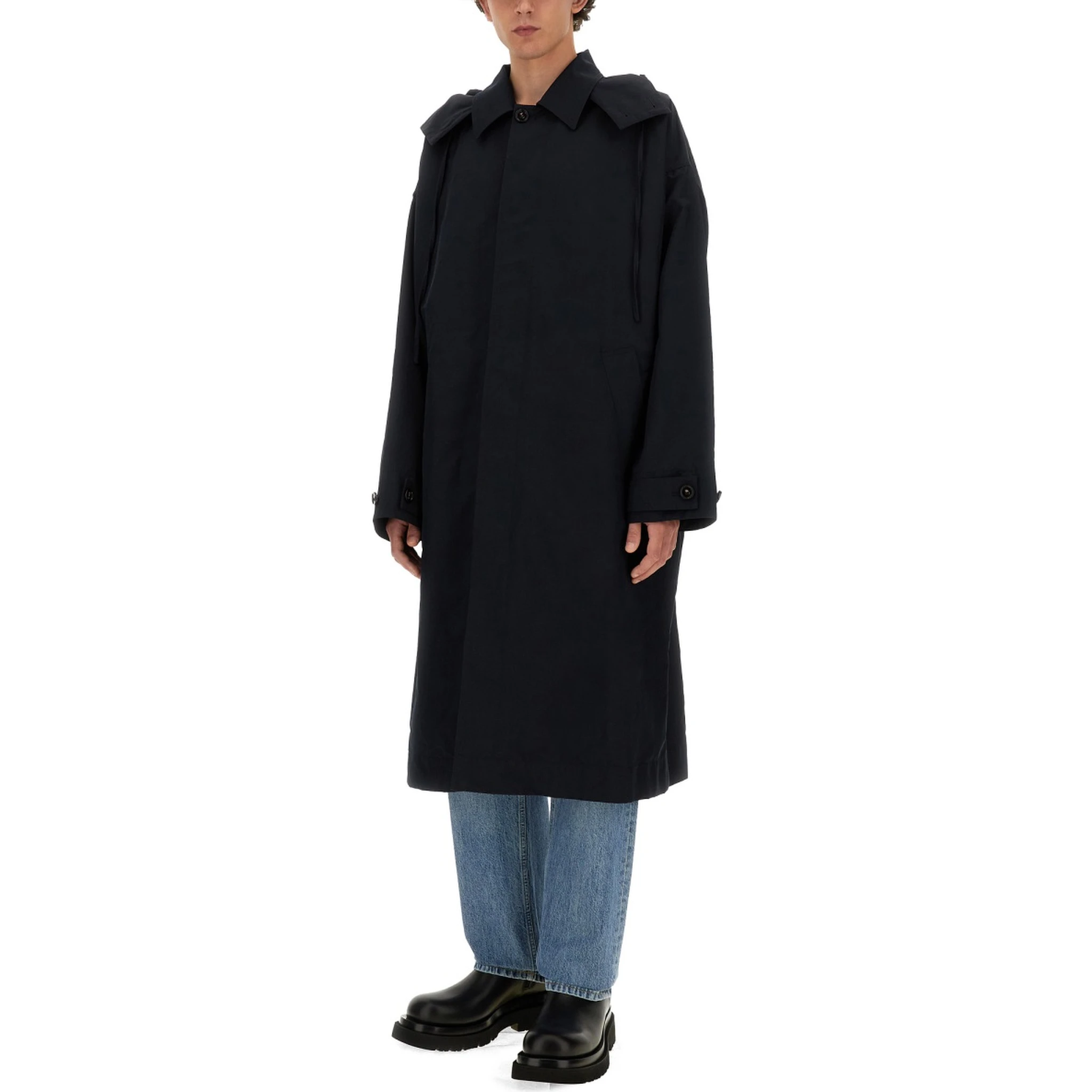 HOODED TRENCH COAT
