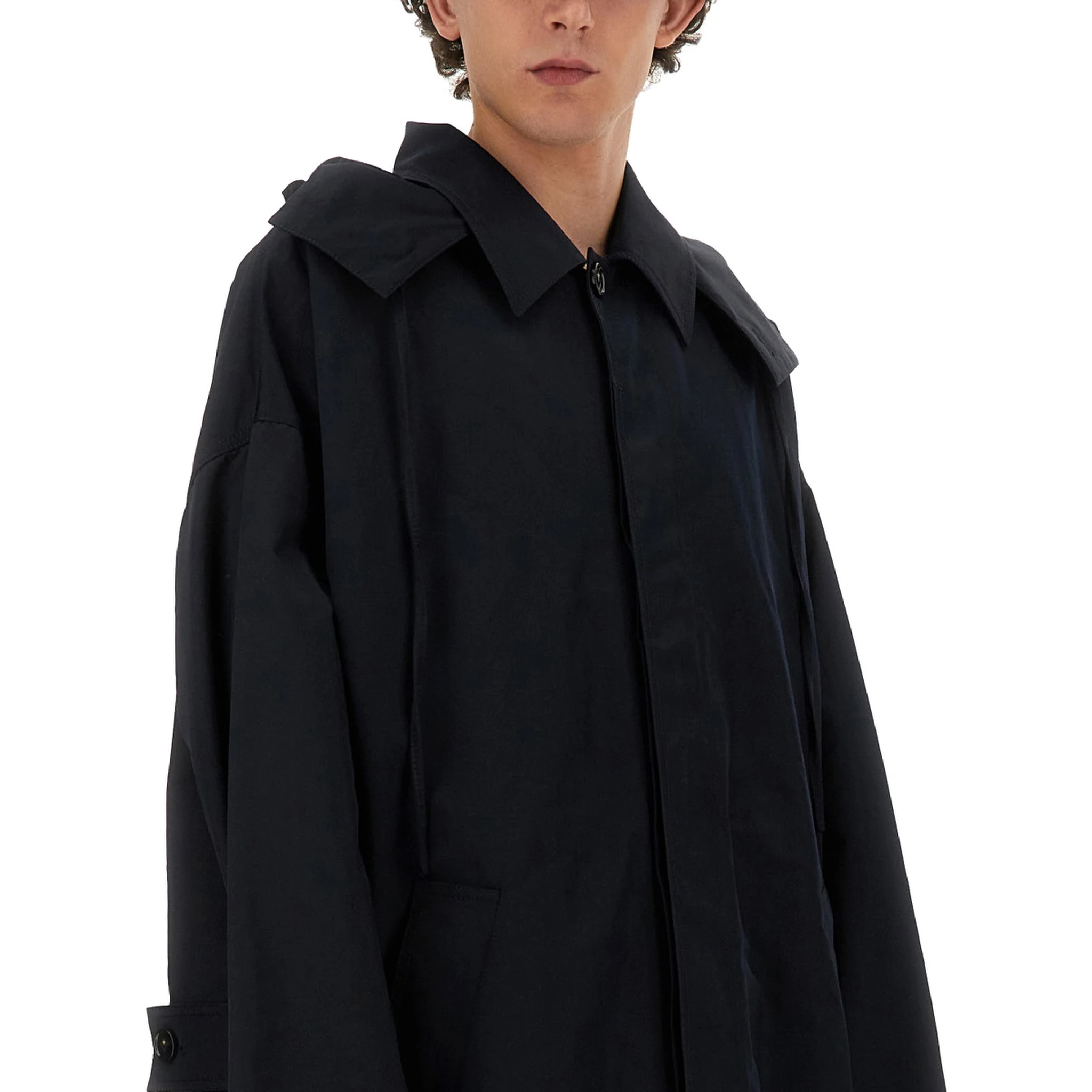 HOODED TRENCH COAT