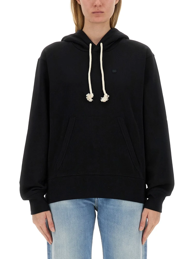 SWEATSHIRT WITH "FACE" PATCH