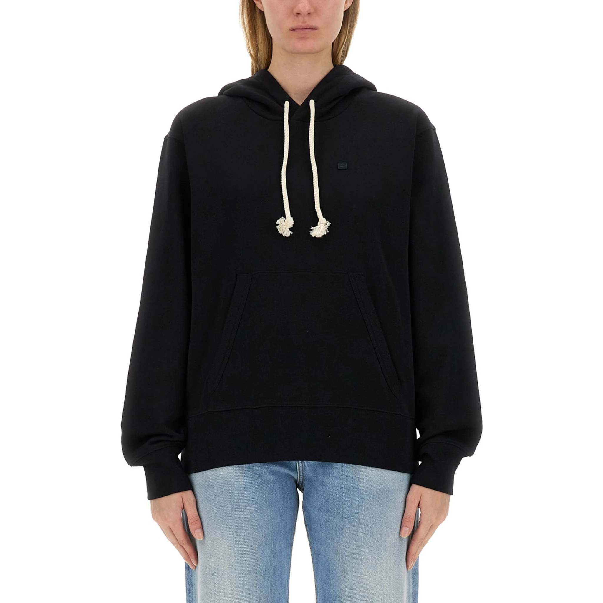 SWEATSHIRT WITH "FACE" PATCH