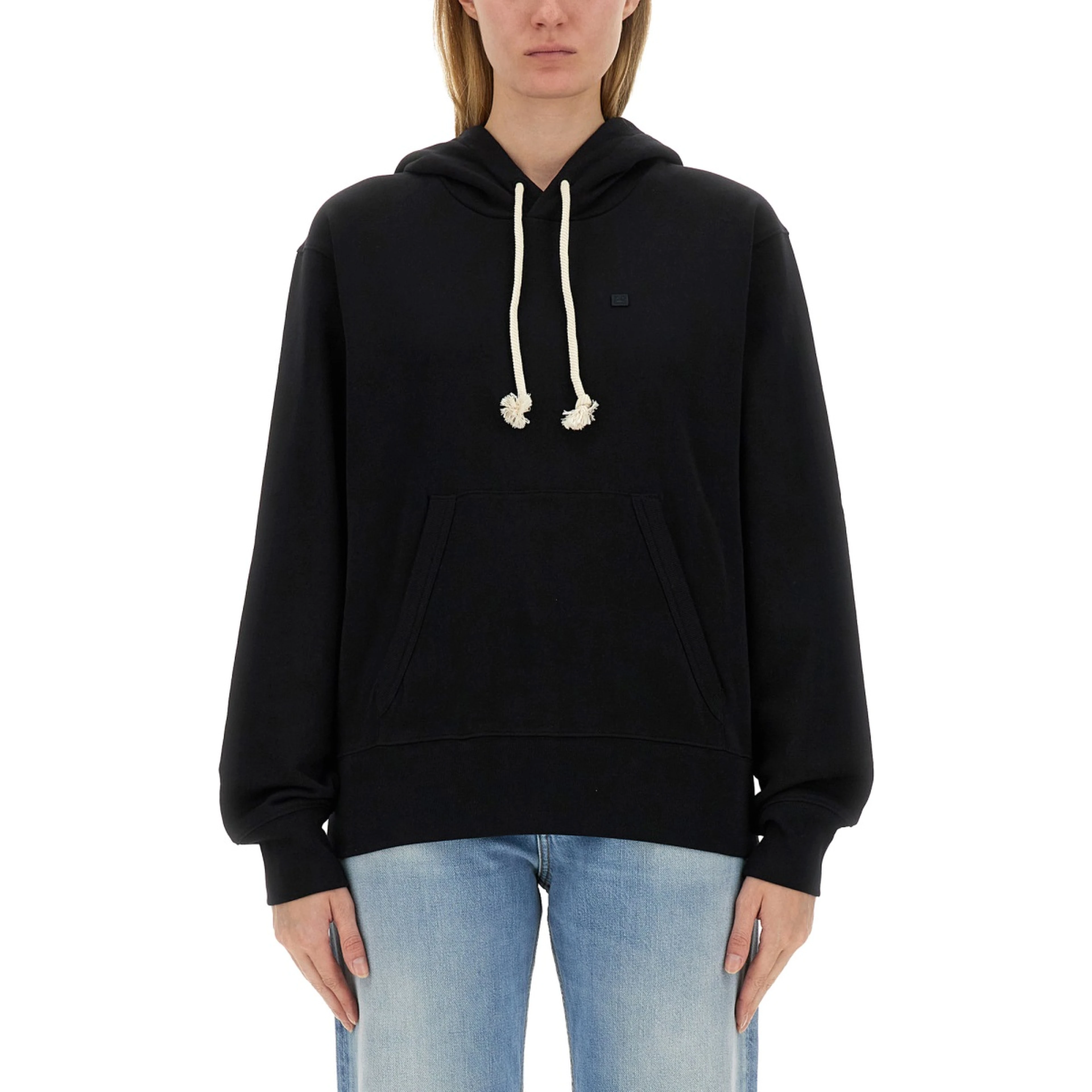 SWEATSHIRT WITH "FACE" PATCH