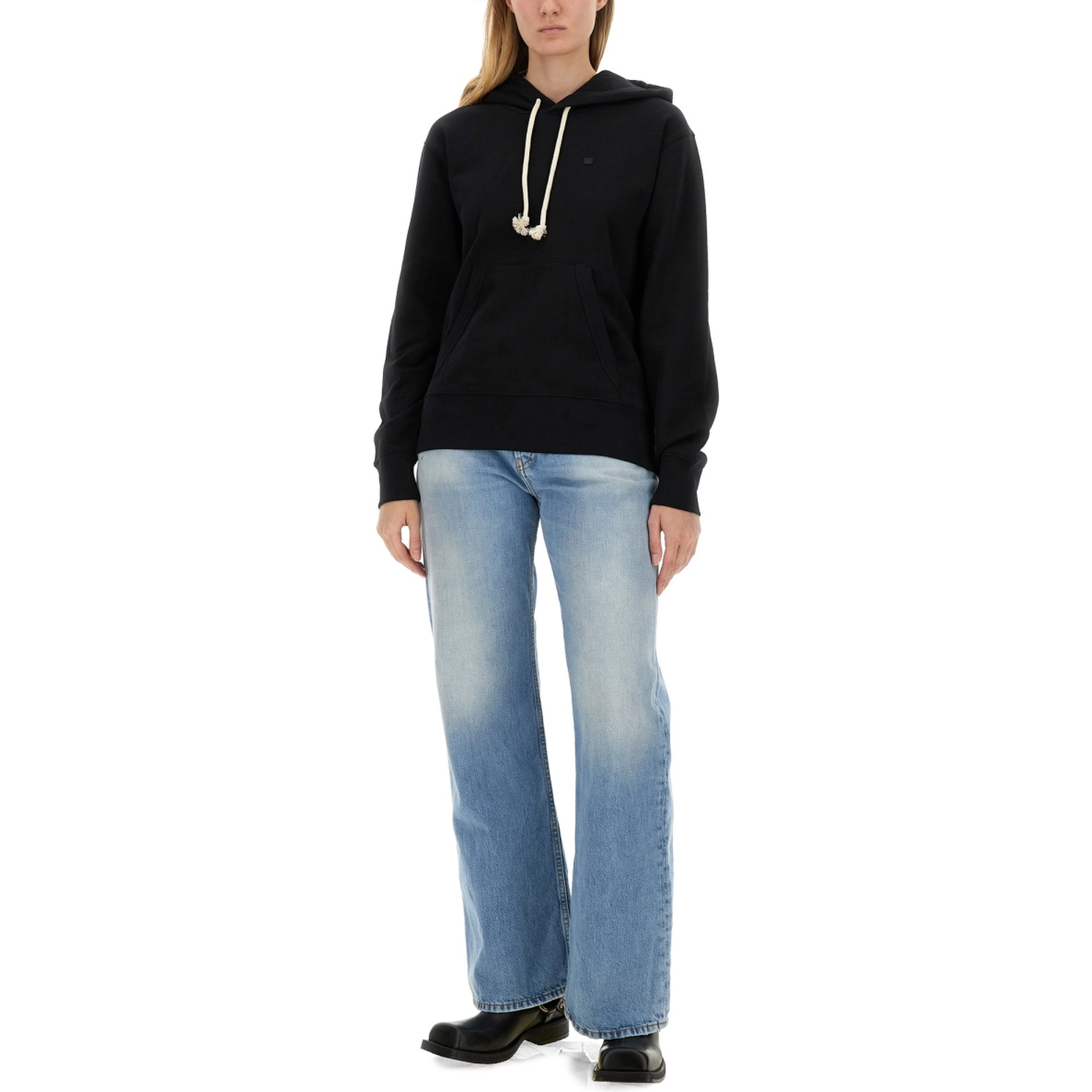 SWEATSHIRT WITH "FACE" PATCH