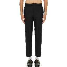 WOOL BLEND TWILL PANTS