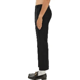 WOOL BLEND TWILL PANTS