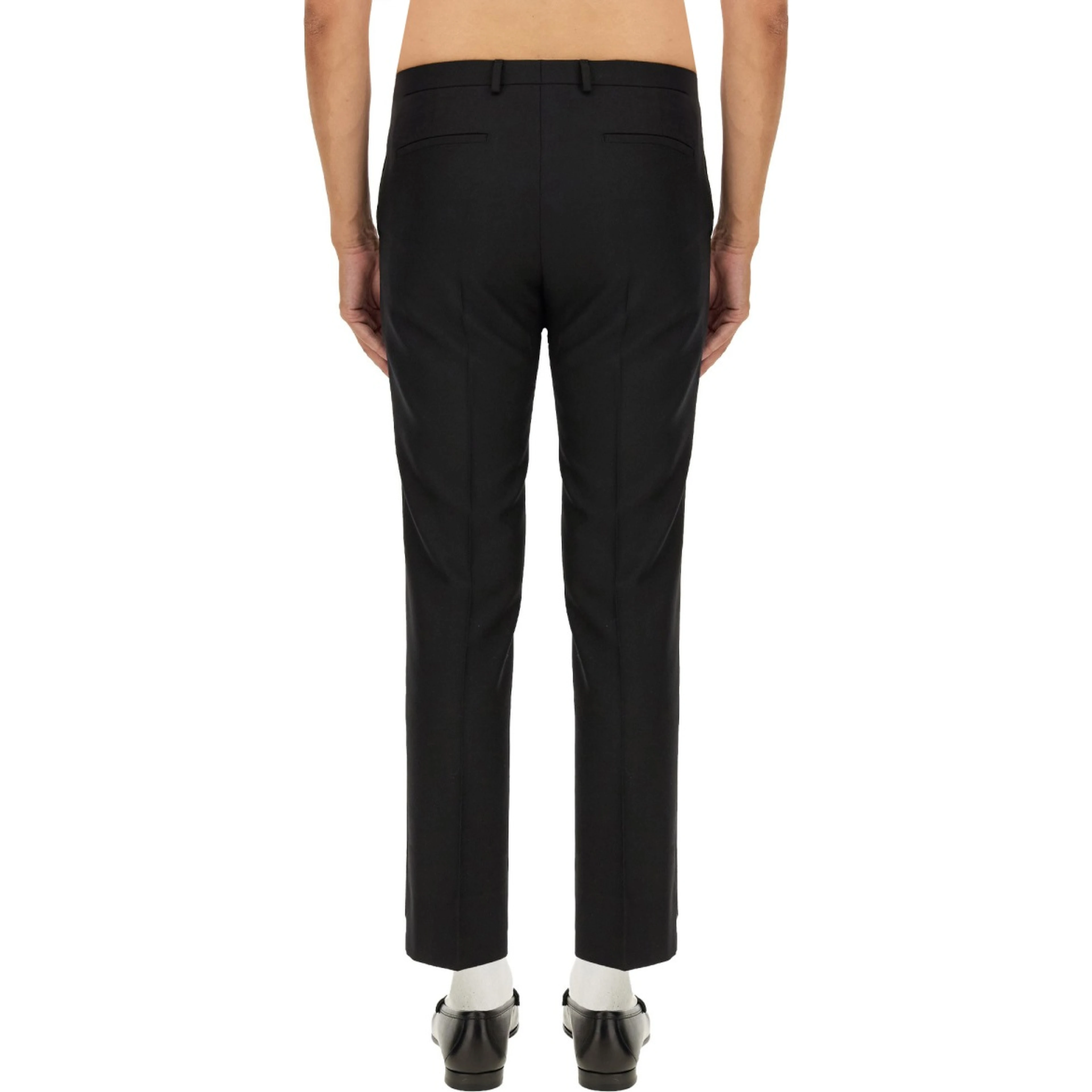 WOOL BLEND TWILL PANTS