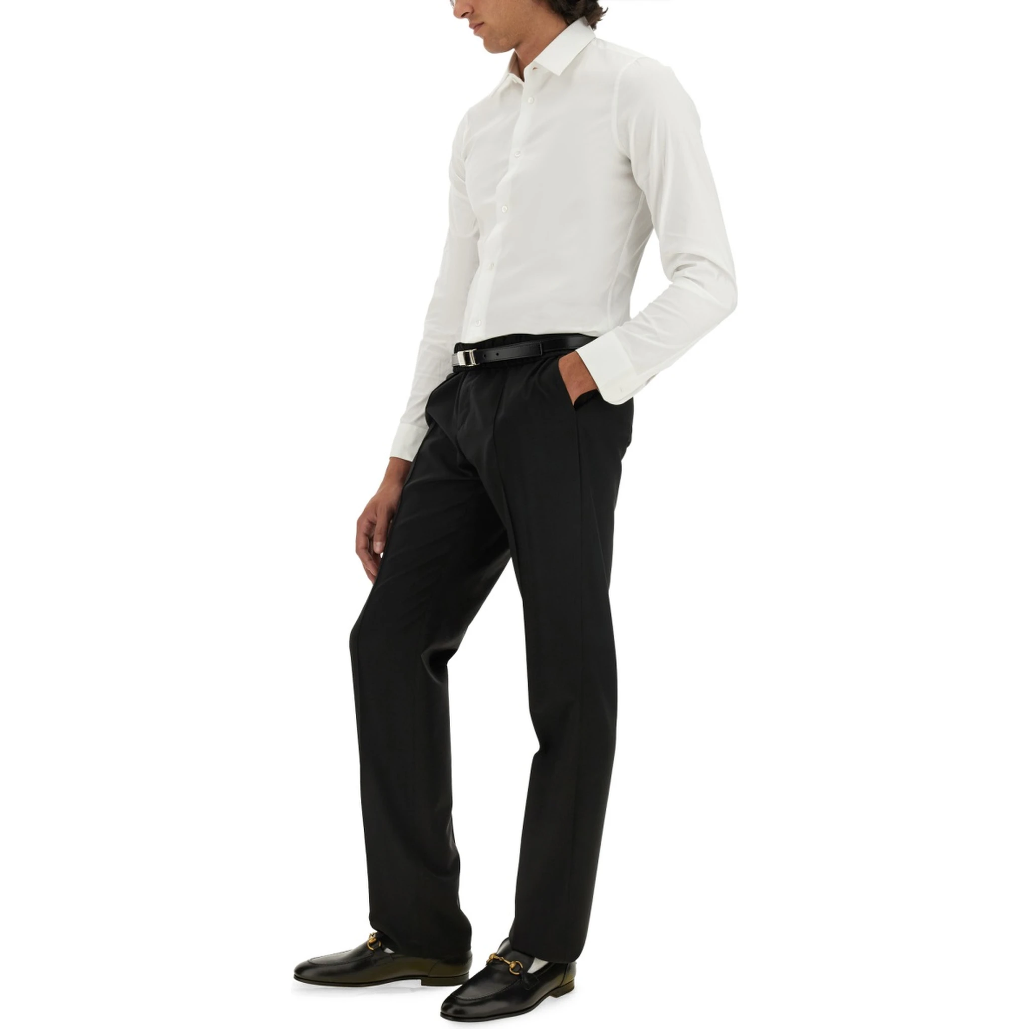 STRETCH COTTON POPLIN SHIRT