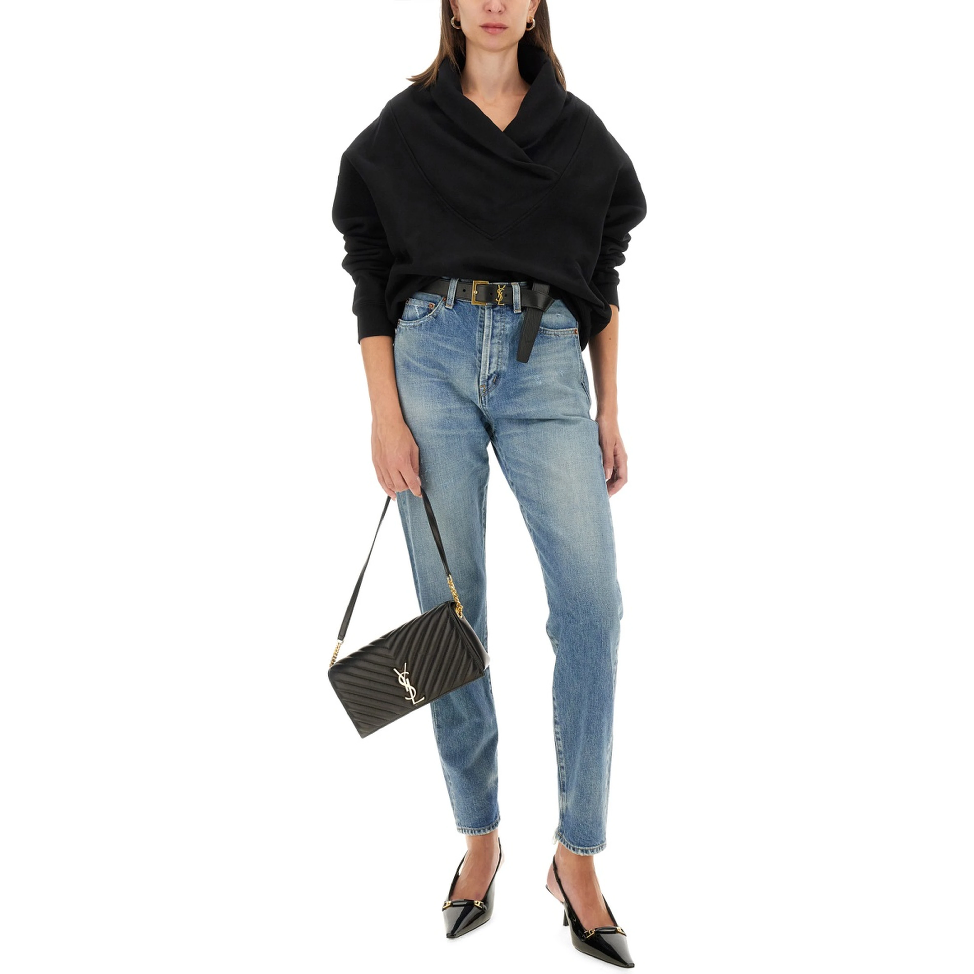 V-NECK SWEATSHIRT