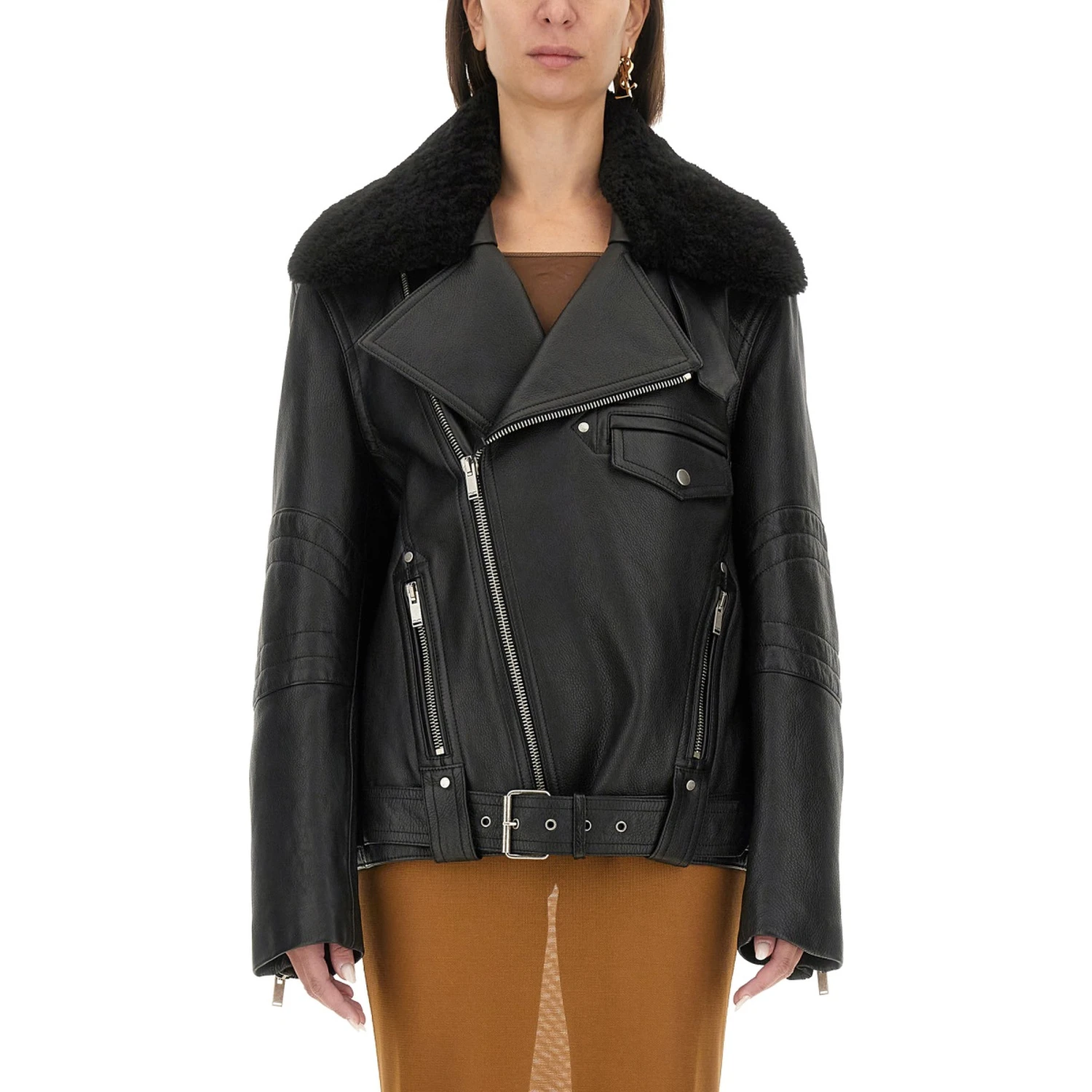 LEATHER BIKER JACKET