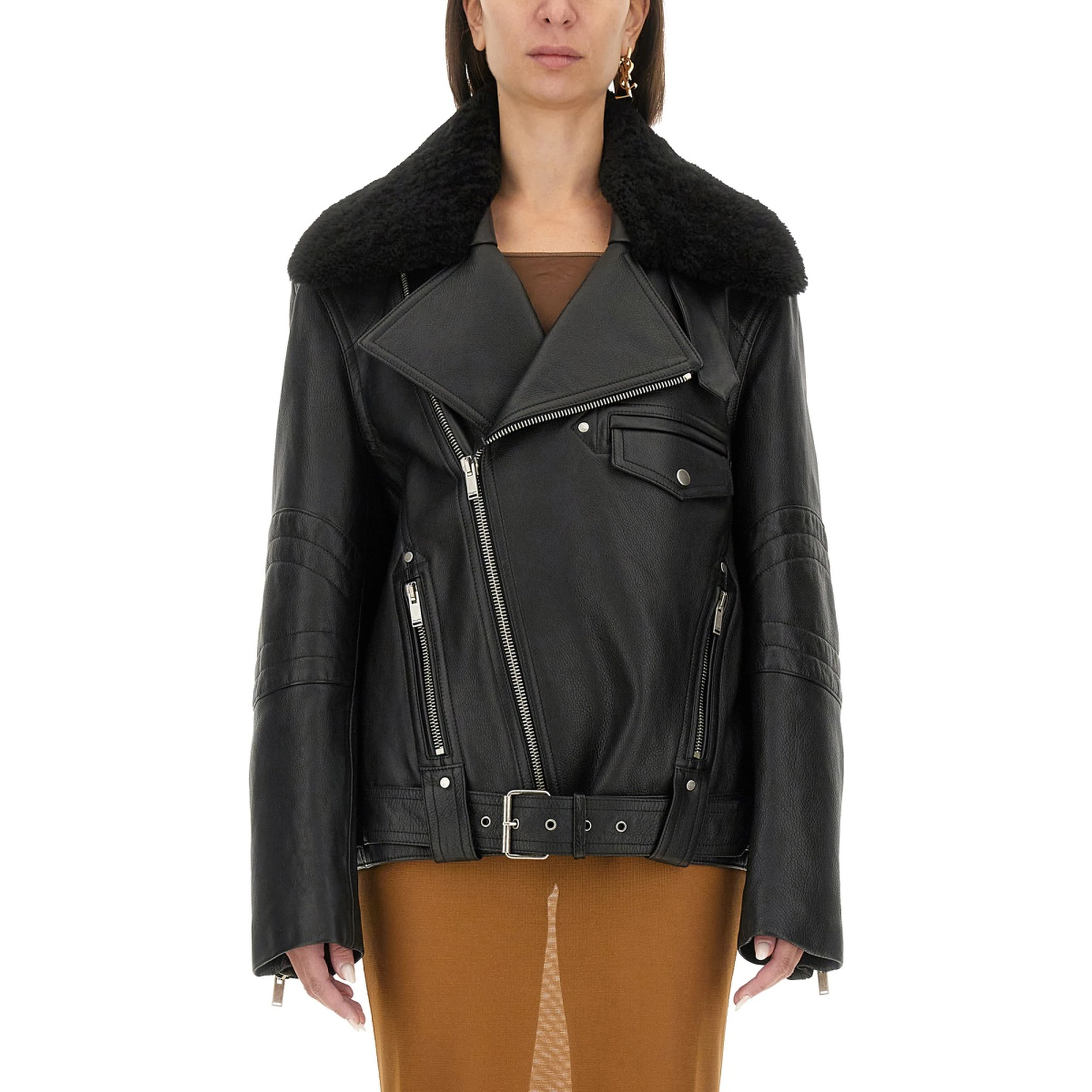 LEATHER BIKER JACKET