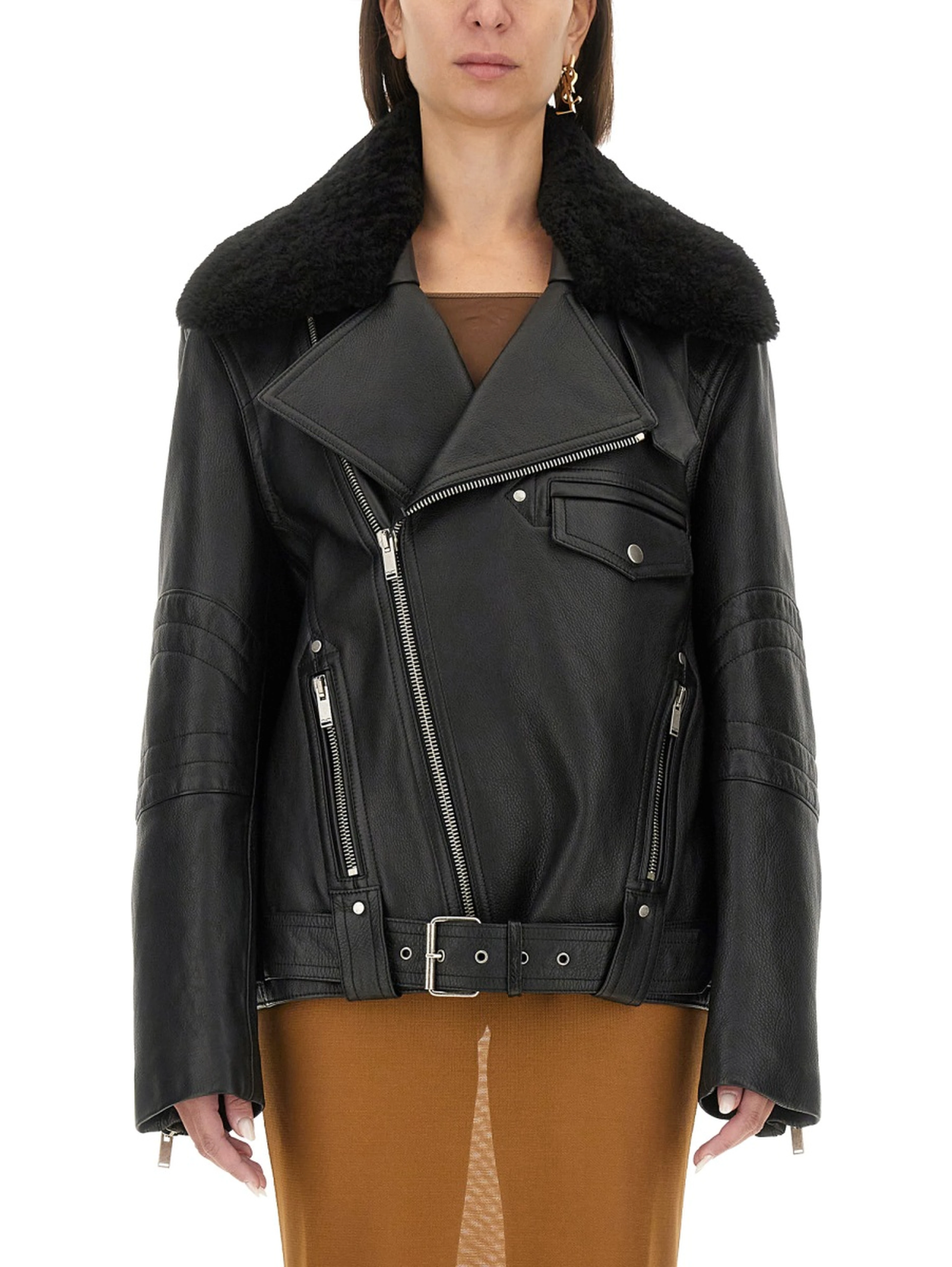 LEATHER BIKER JACKET