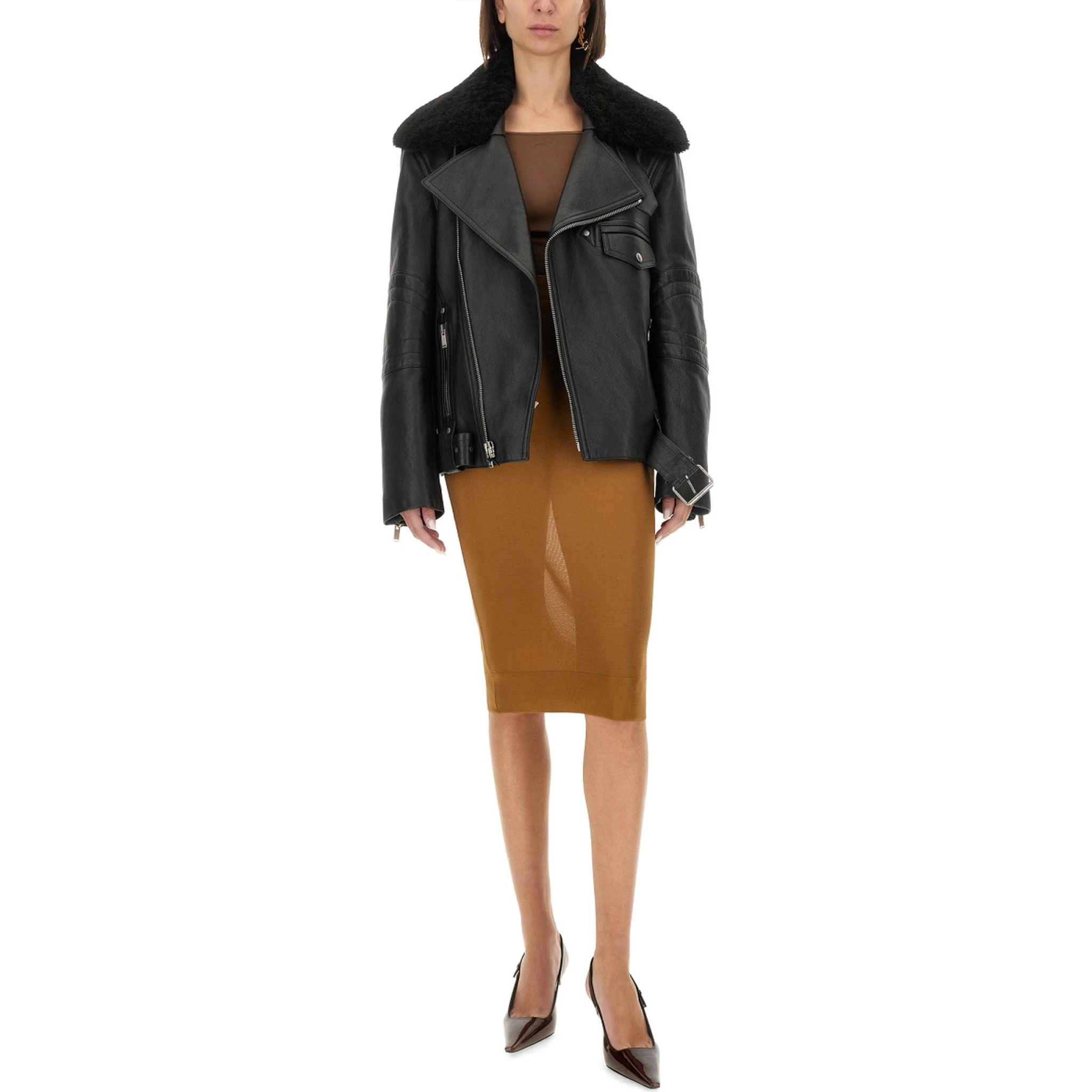 LEATHER BIKER JACKET