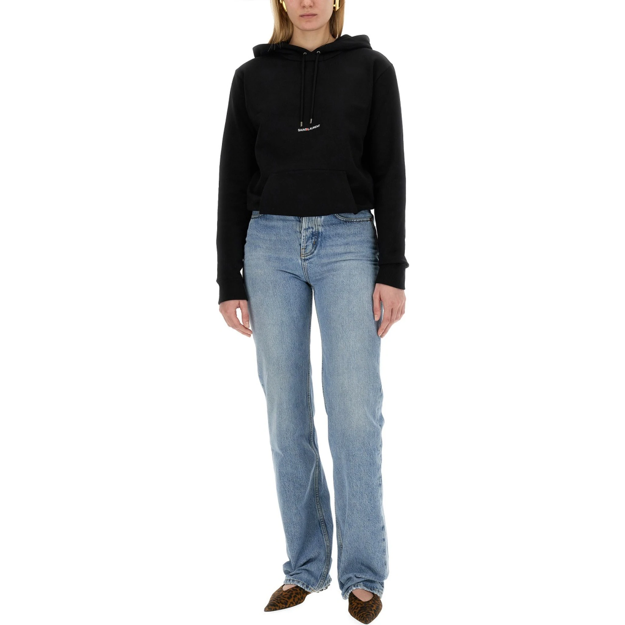 SWEATSHIRT WITH LOGO PRINT