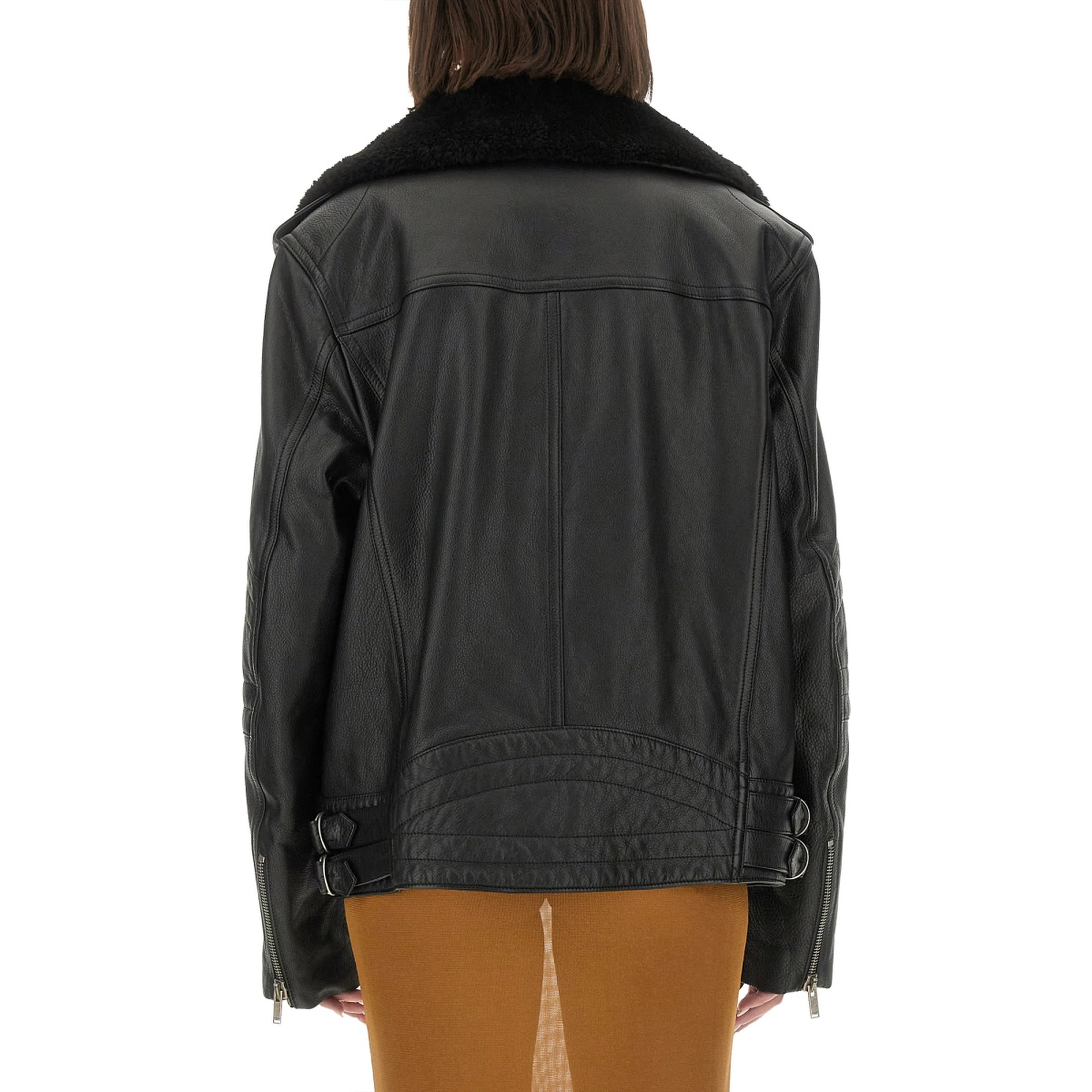LEATHER BIKER JACKET