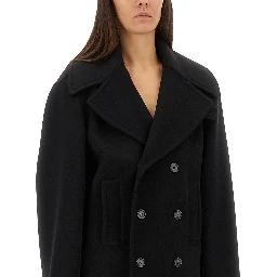 DOUBLE-BREASTED WOOL CABAN