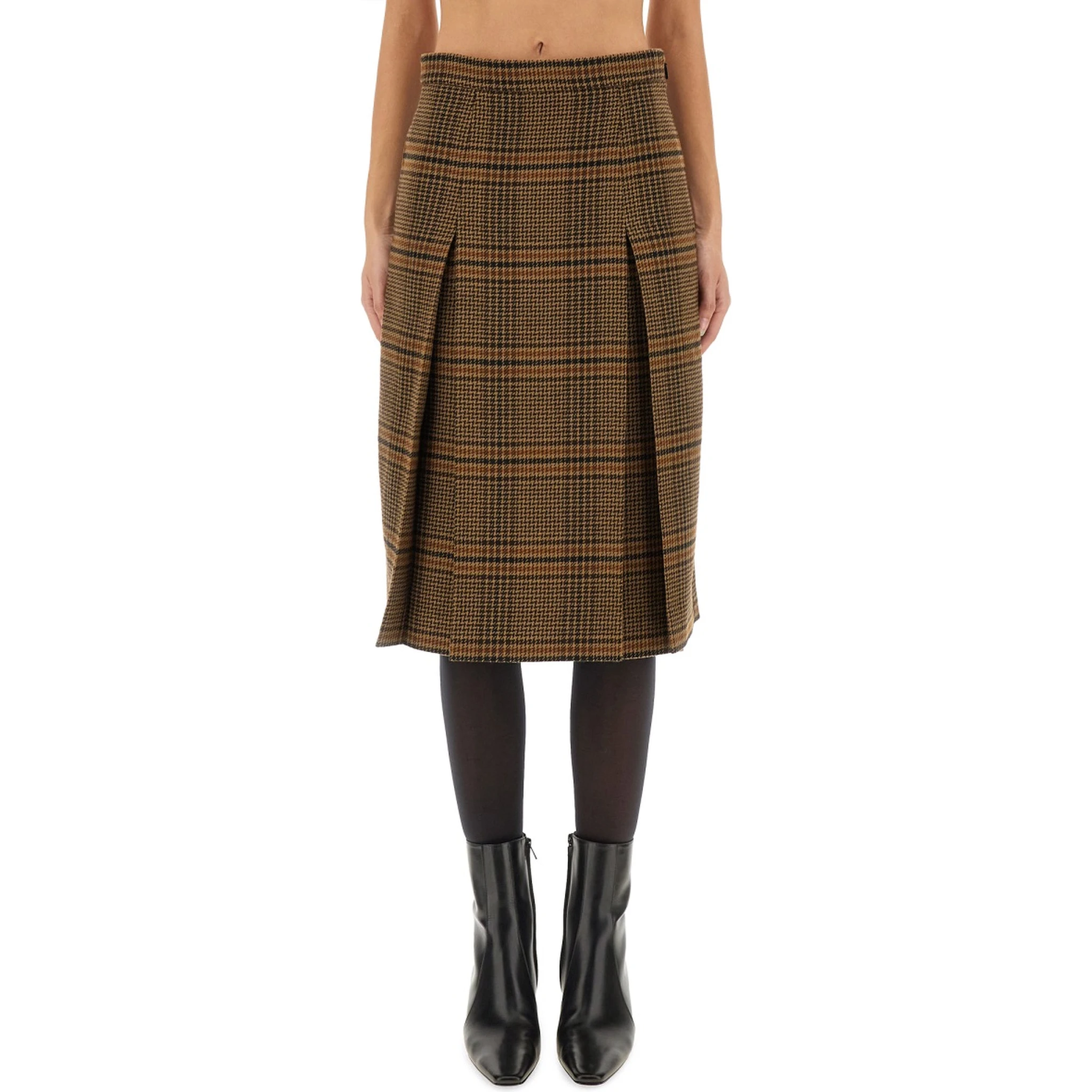 WOOL AND CASHMERE MIDI SKIRT