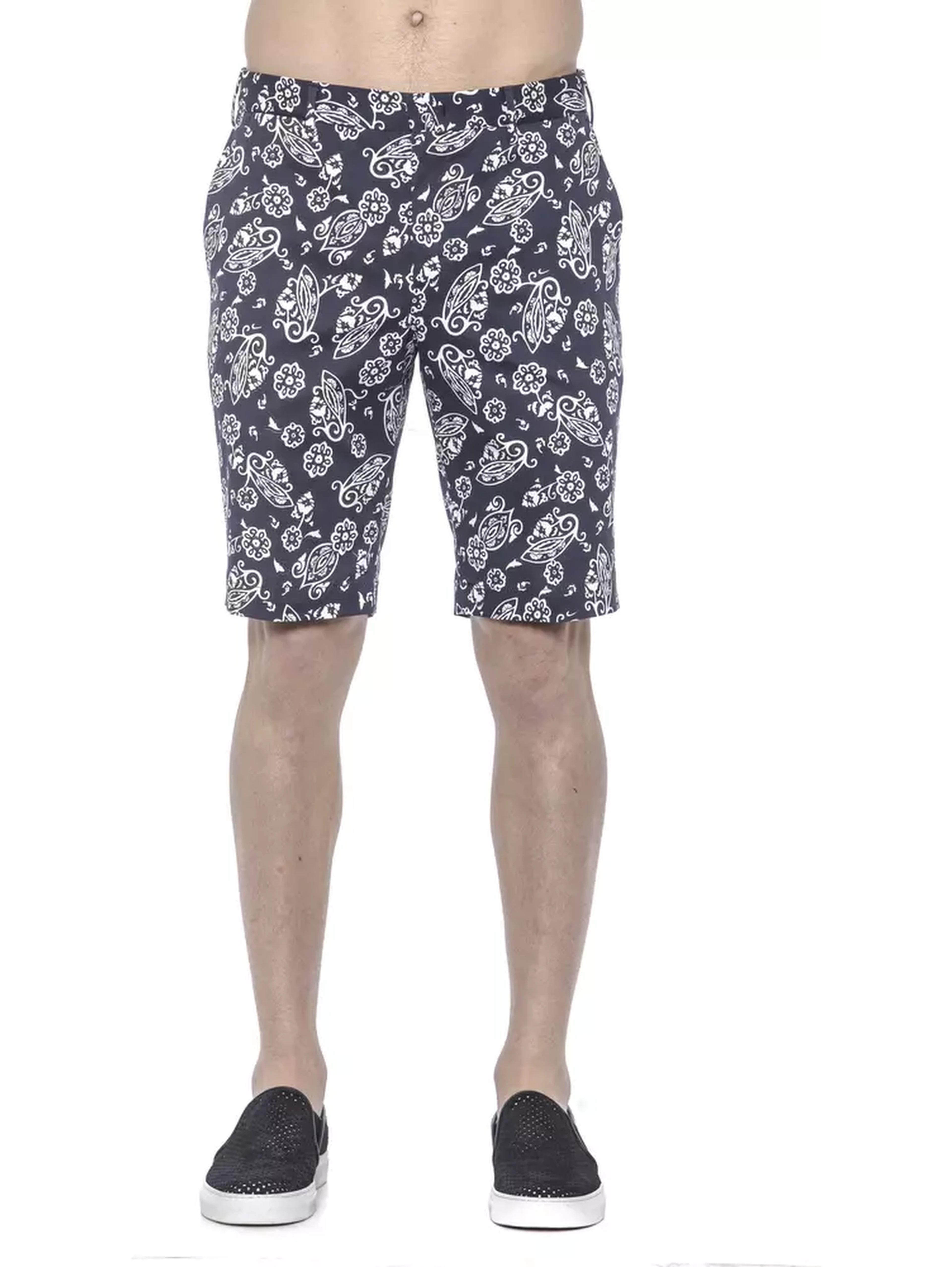 Blue Cotton Men's Bermuda Shorts